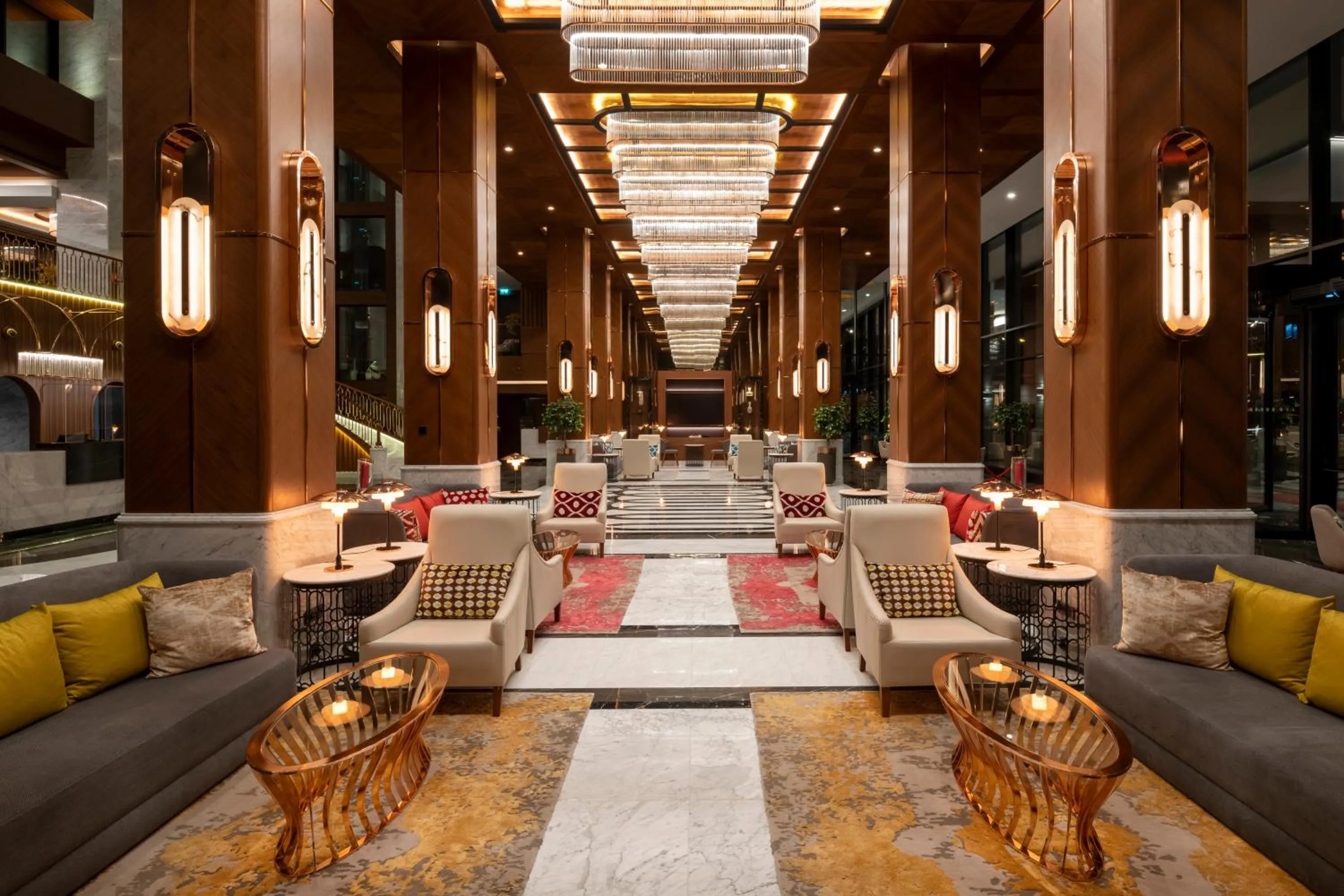 Lobby or reception in Mövenpick Hotel Istanbul Asia Airport