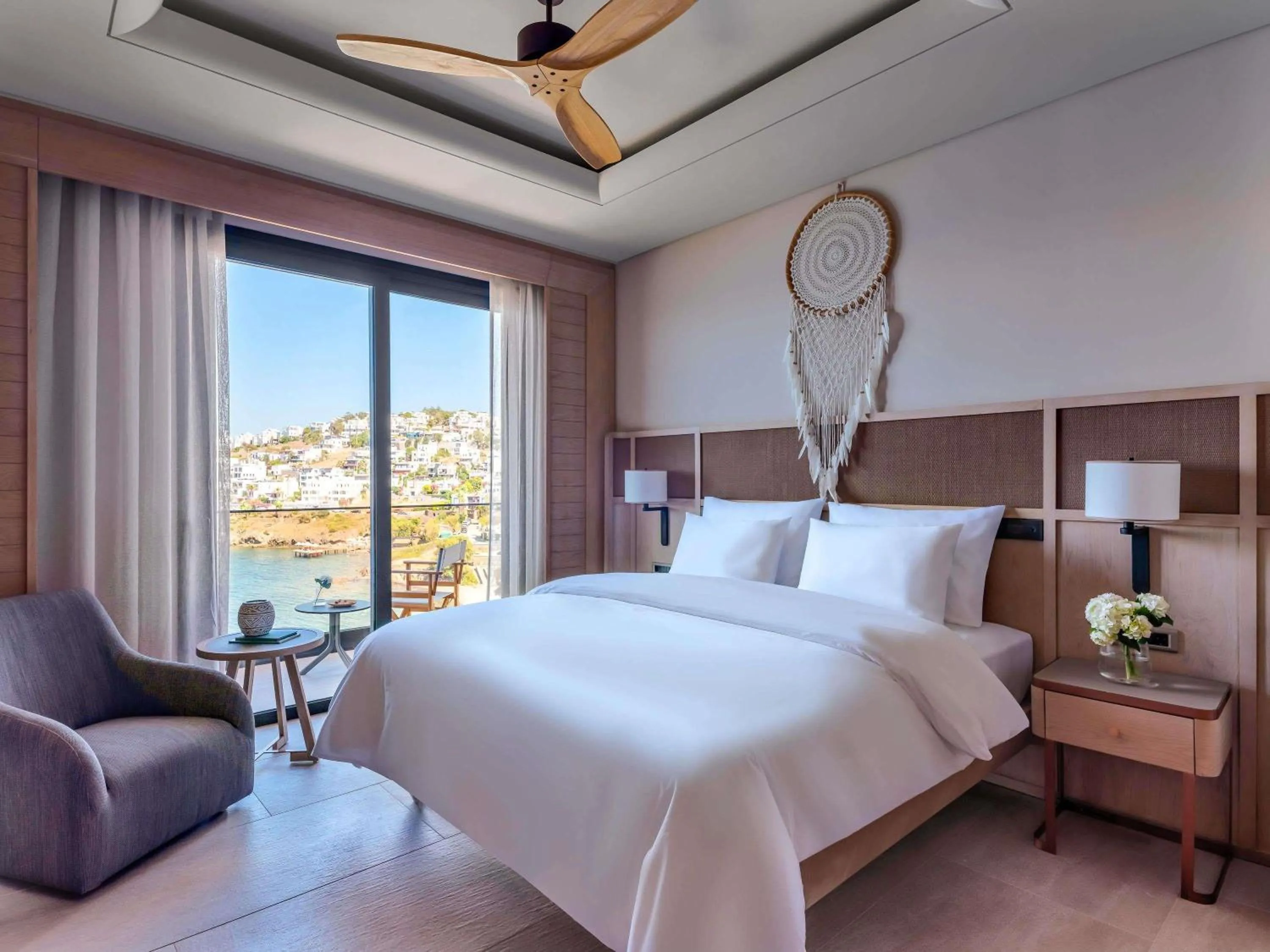 Bedroom, Bed in The Bodrum Hotel Yalıkavak - MGallery Collection