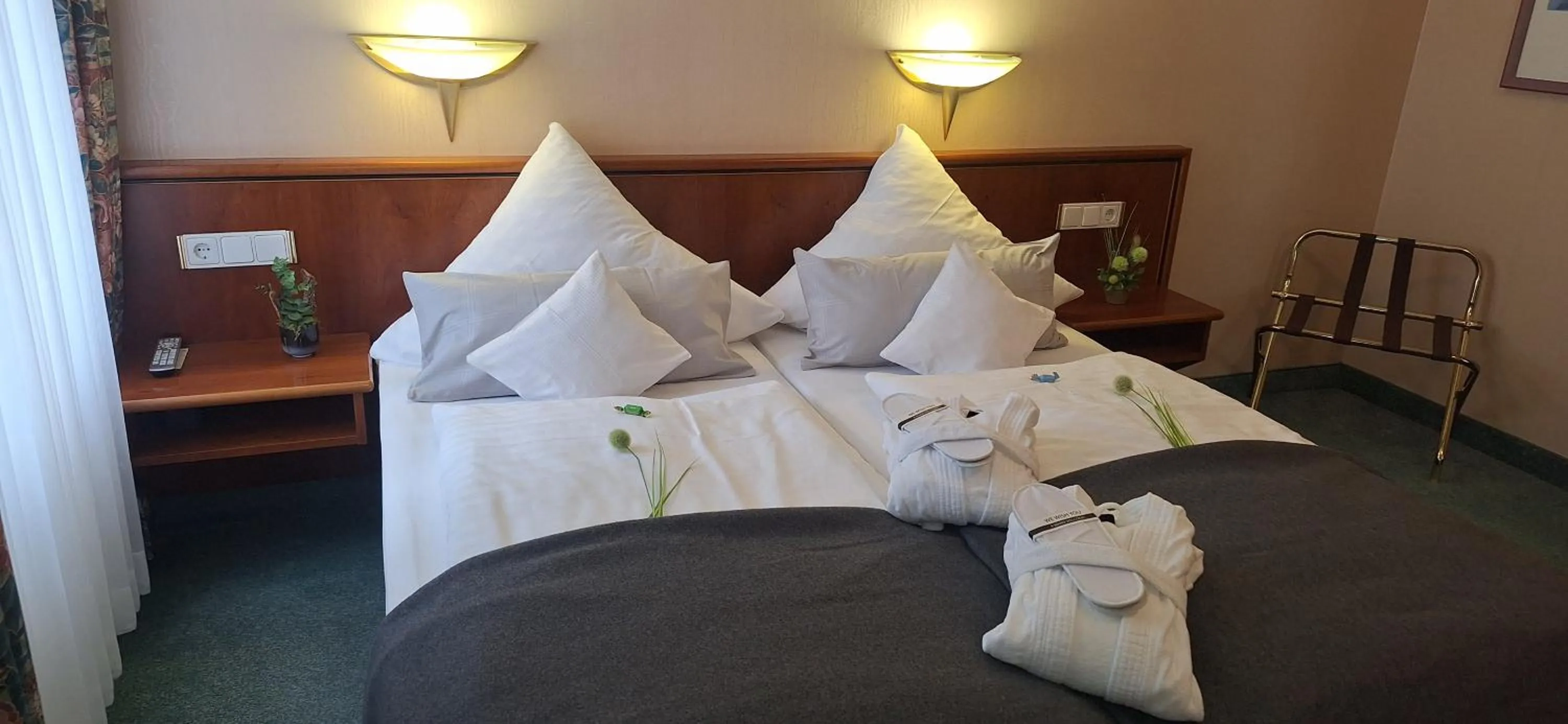 Bed in Aparthotel Hohenzollern