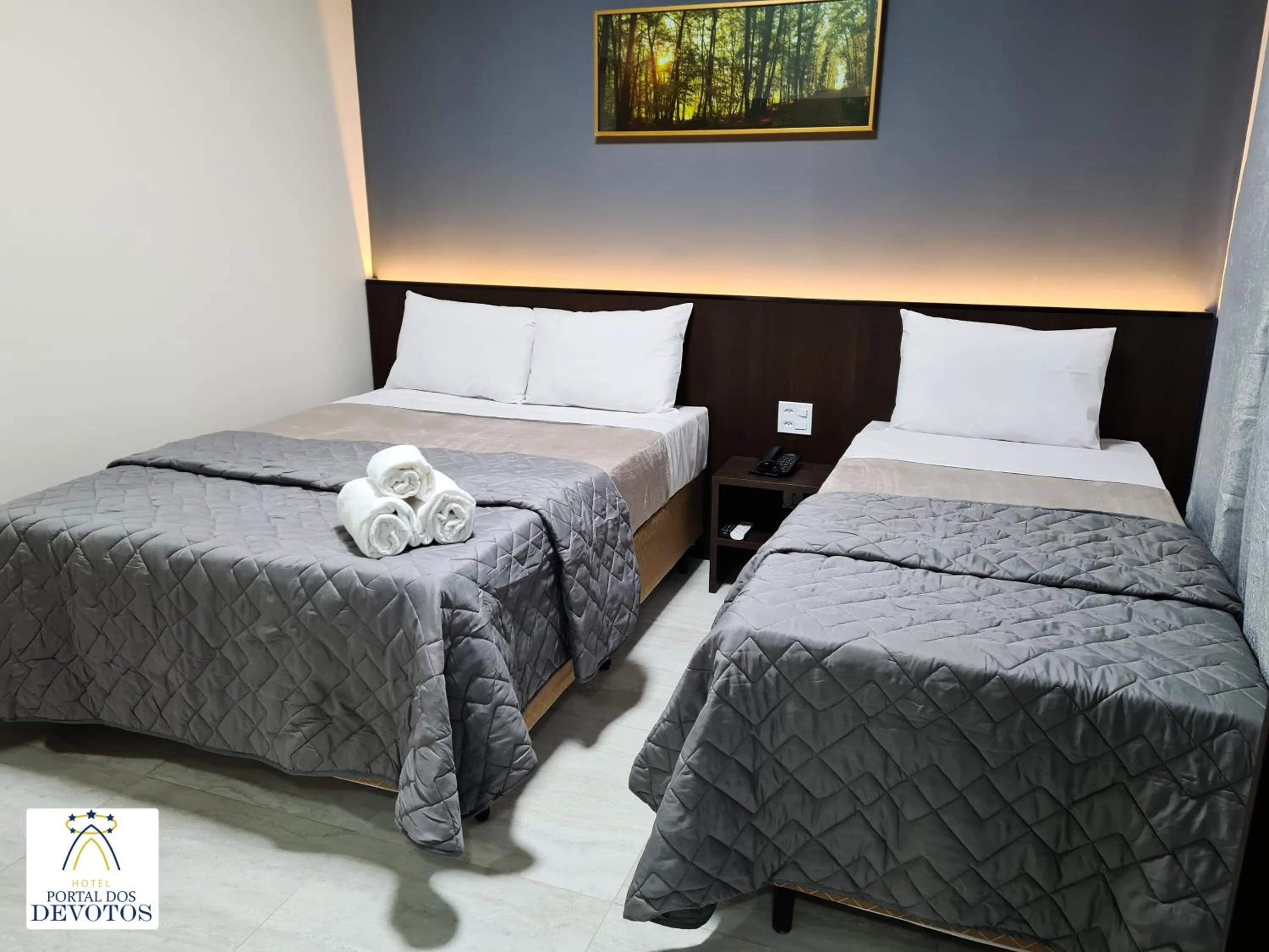 Bed in Hotel Portal dos Devotos