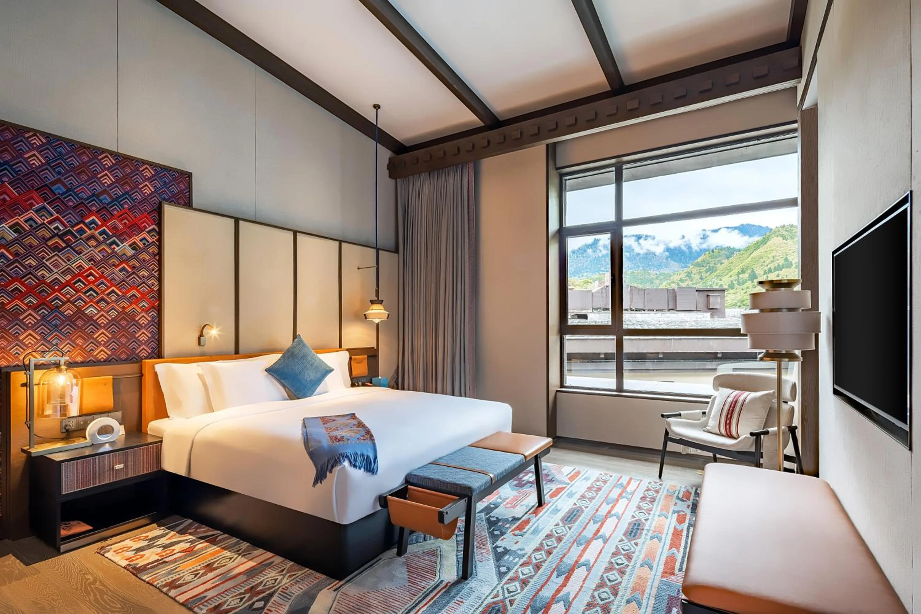 Bed in Hotel Indigo Jiuzhai by IHG