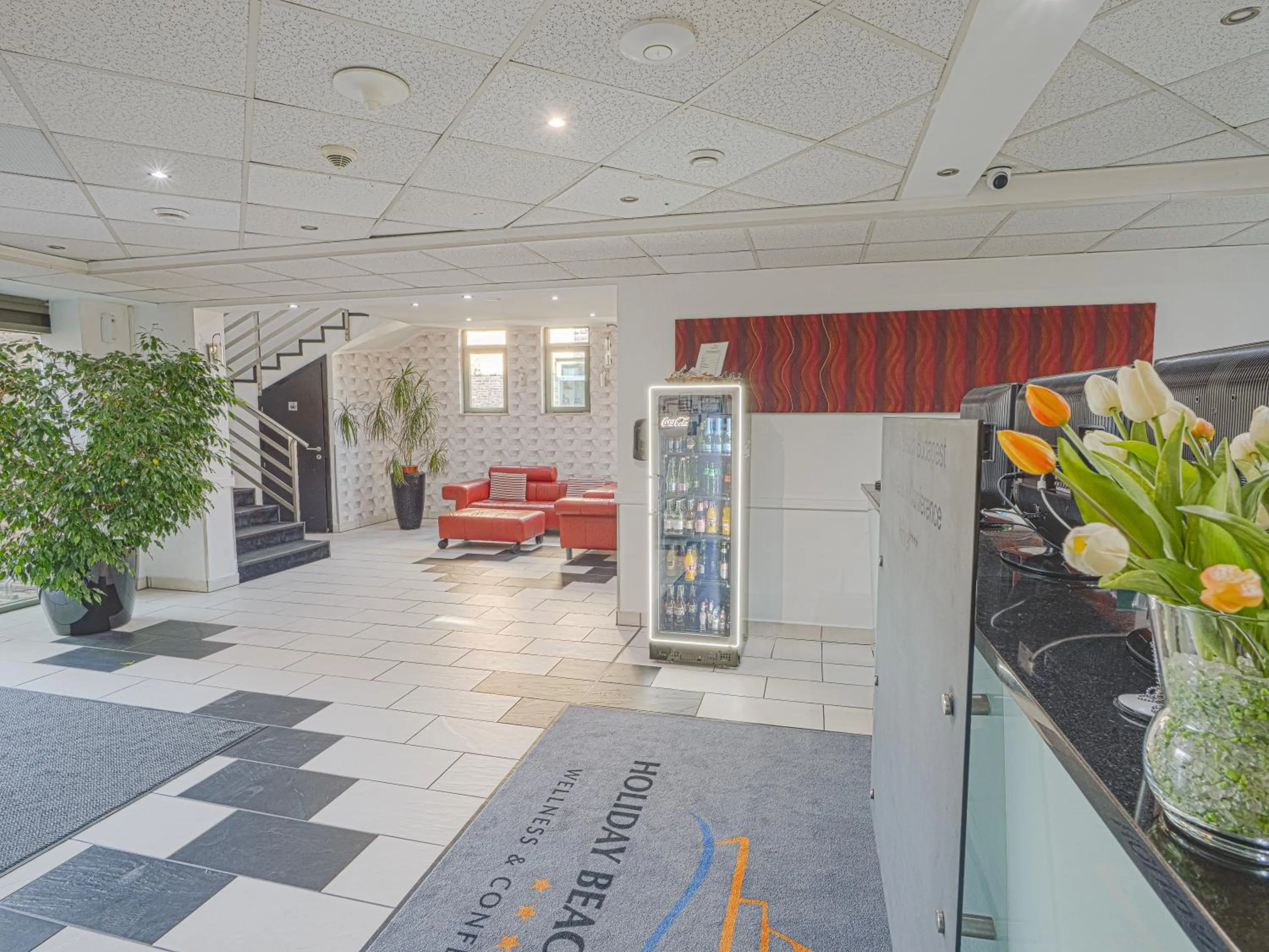 Lobby or reception in Holiday Beach Budapest Hotel