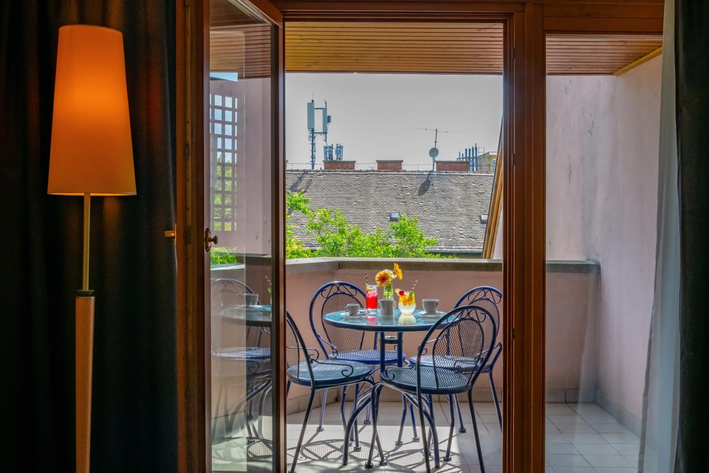 Balcony/Terrace in Corvin Hotel Budapest Sissi Wing
