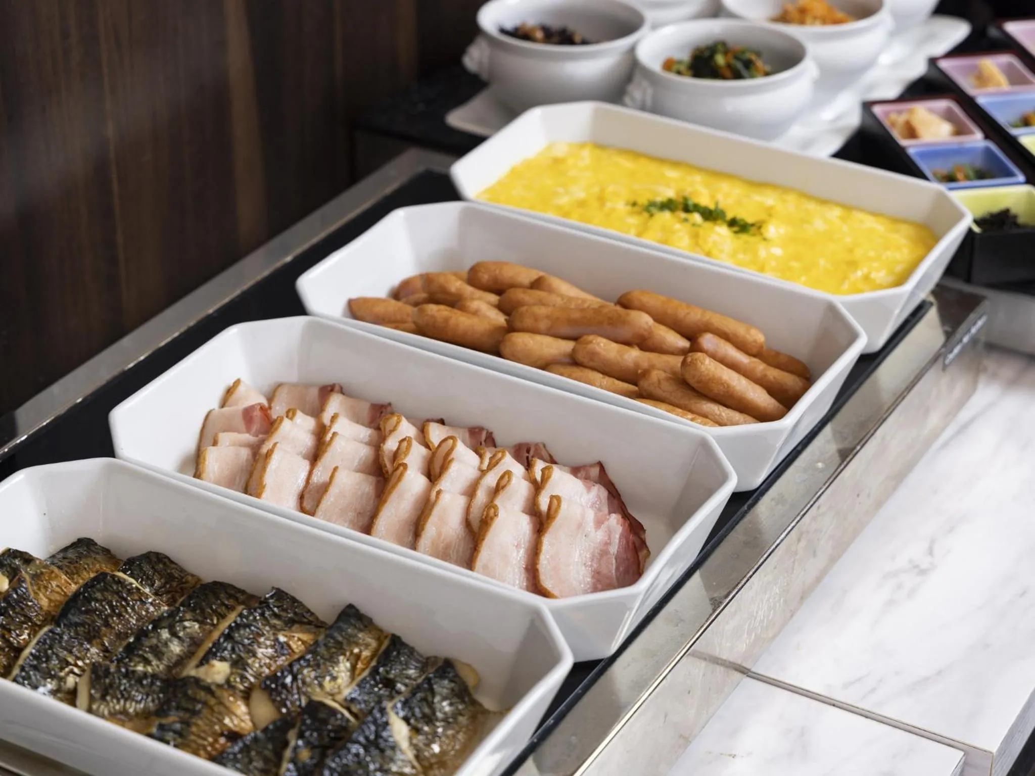 Buffet breakfast in Tenza Hotel at Hakata Station