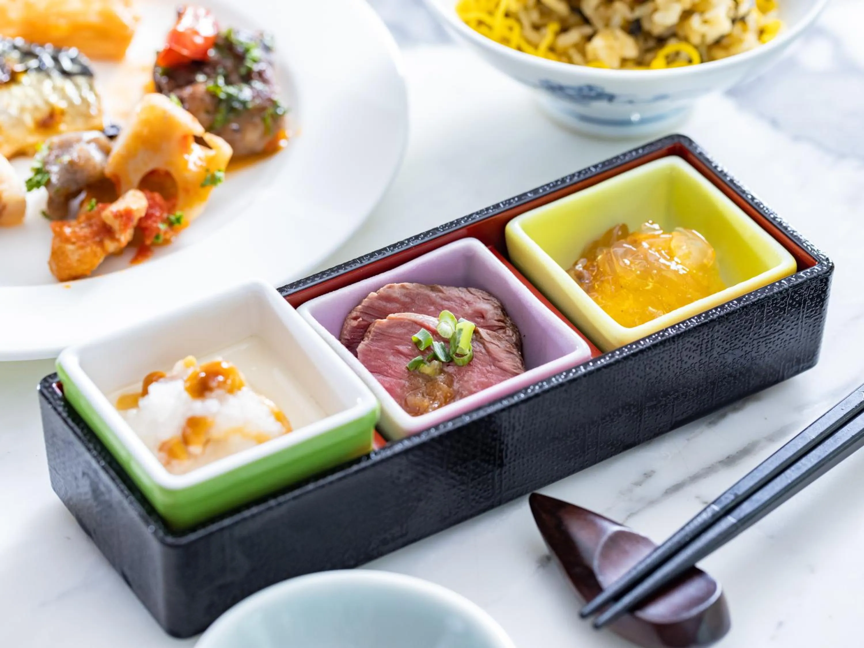 Buffet breakfast in Tenza Hotel at Hakata Station