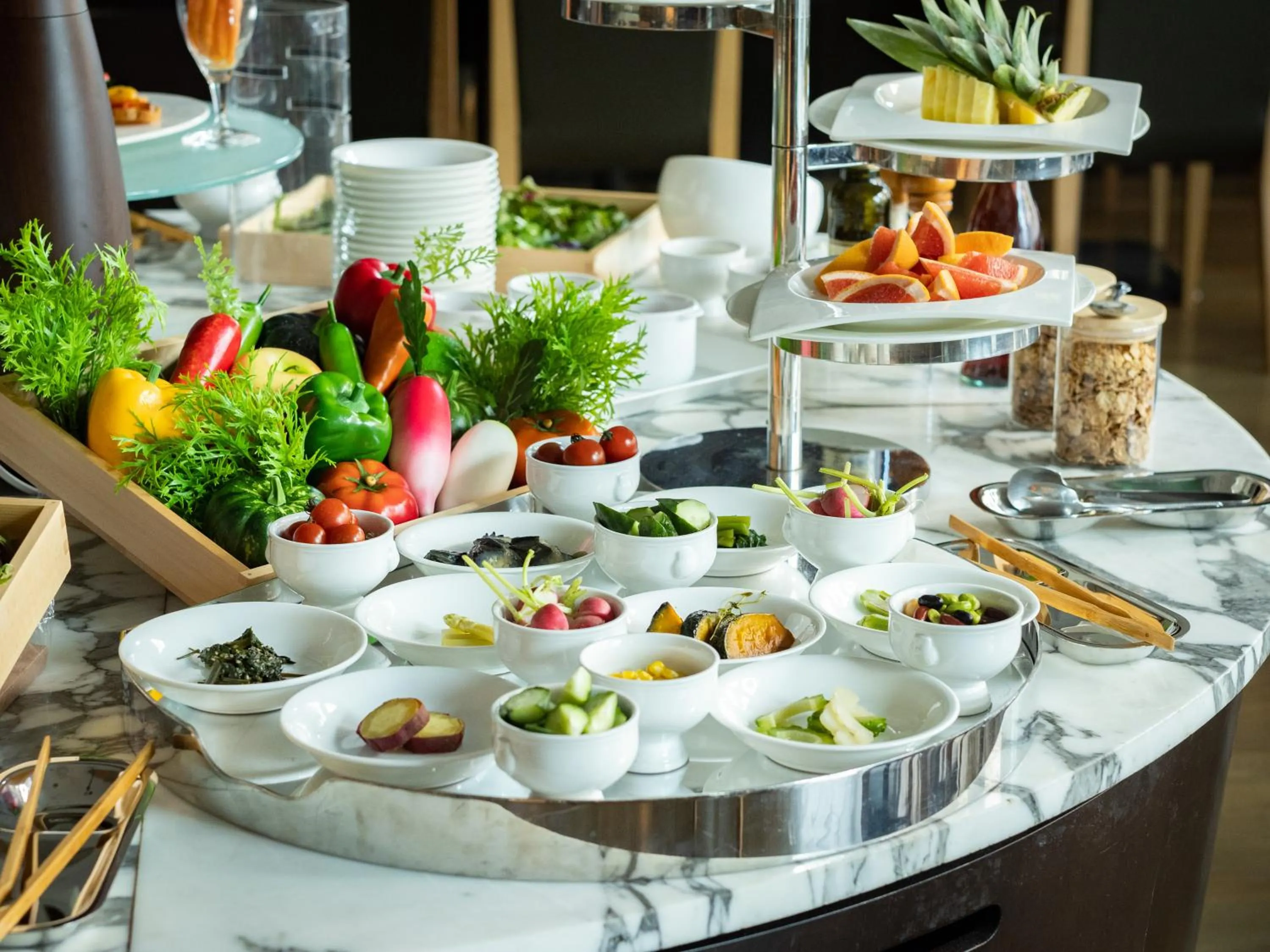 Buffet breakfast in Tenza Hotel at Hakata Station