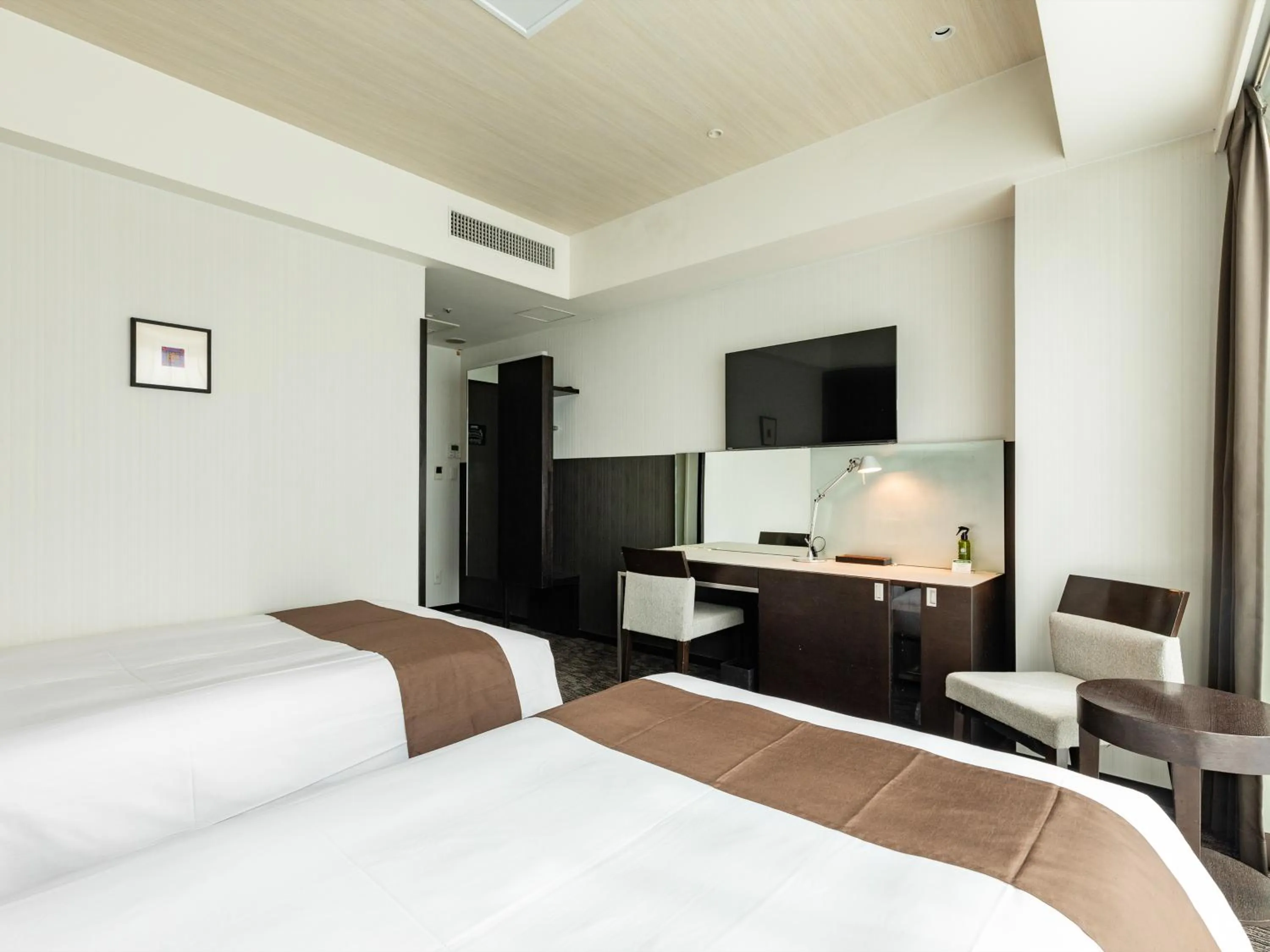 Photo of the whole room, Bed in Tenza Hotel at Hakata Station