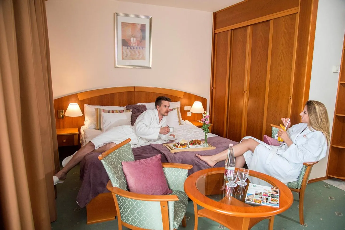 Bedroom, Bed in Palace Hotel Hévíz