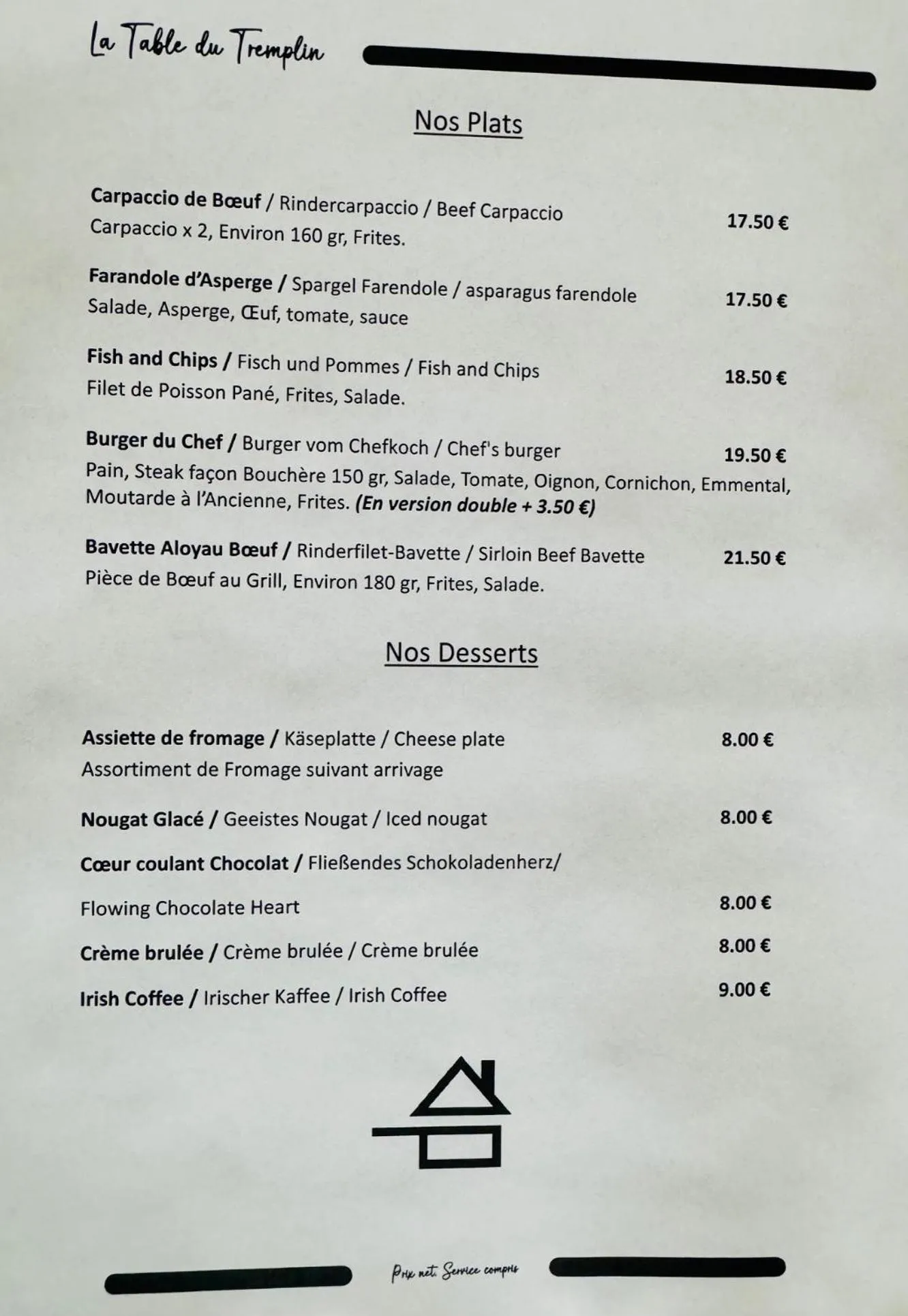 Restaurant/places to eat in Hôtel & Spa du Tremplin