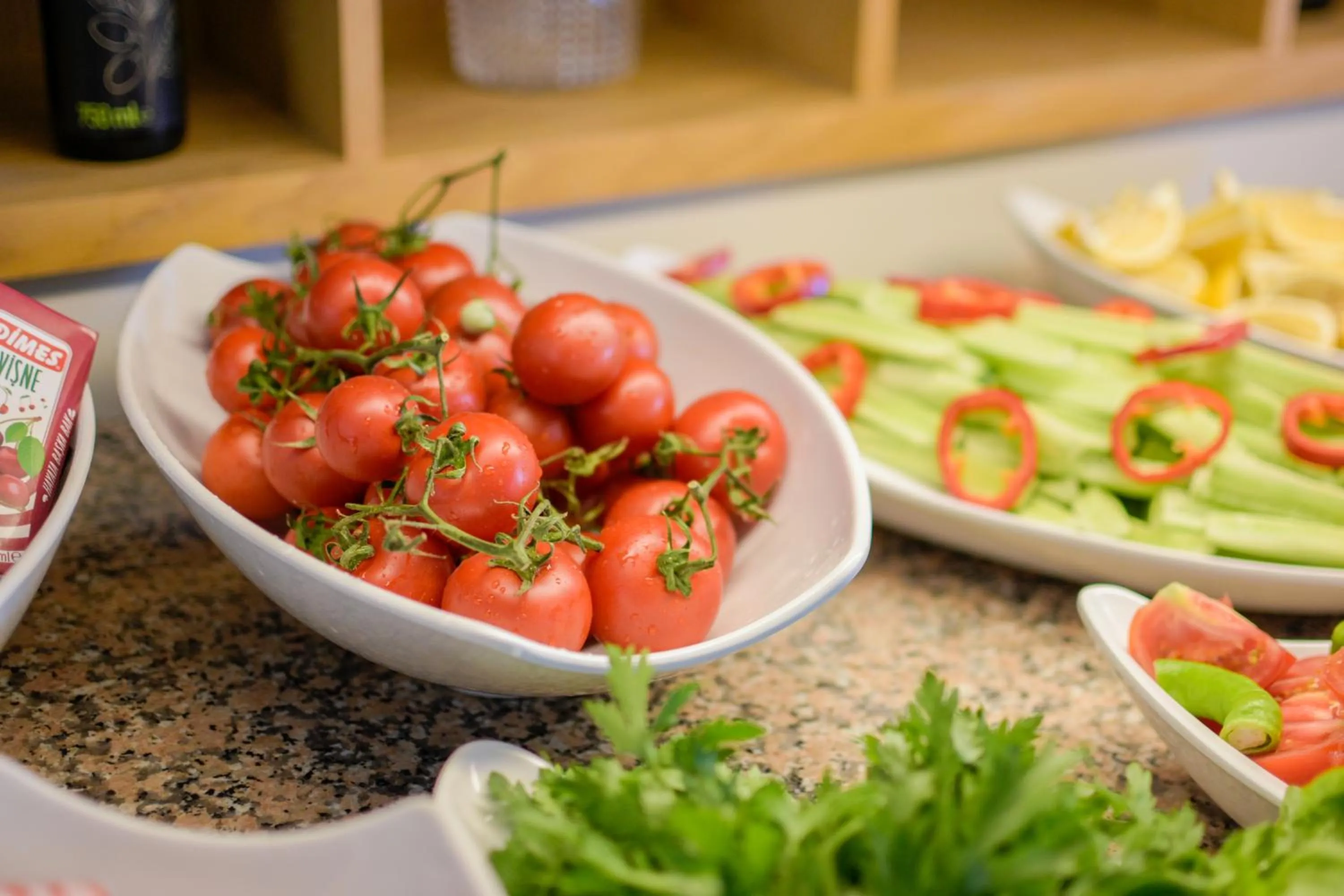 Buffet breakfast in Güllük Yalı Boutique Otel