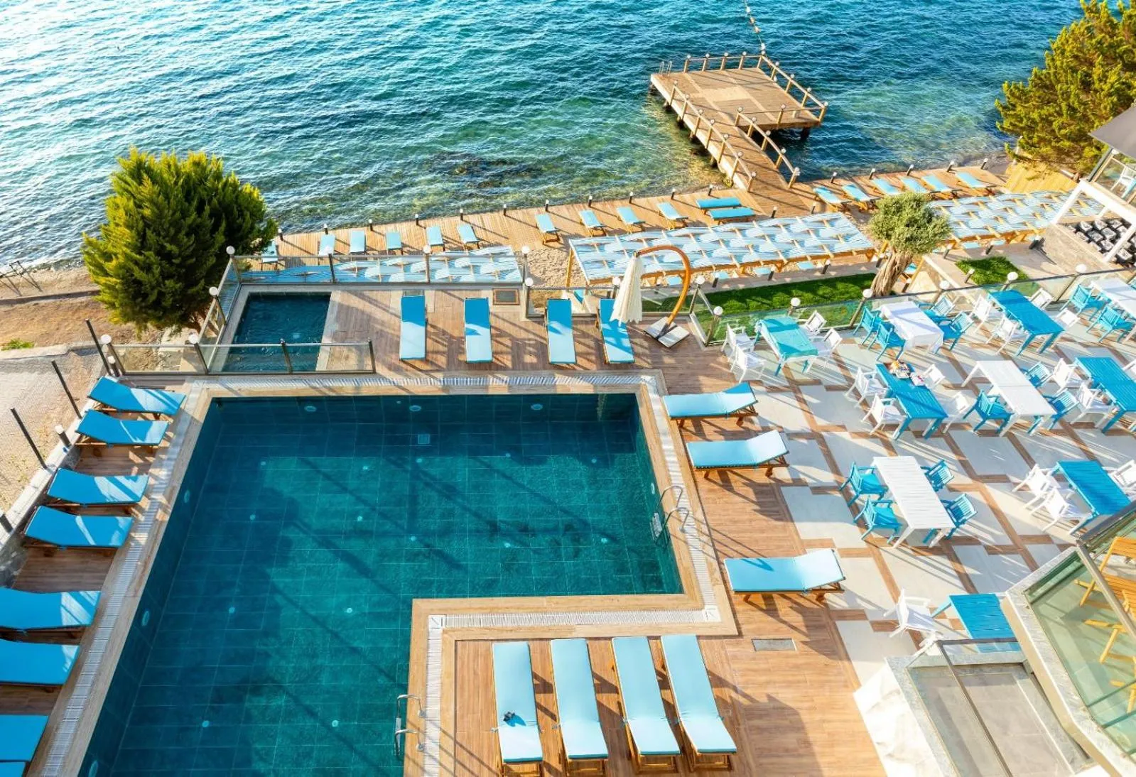 Pool view in Güllük Yalı Boutique Otel