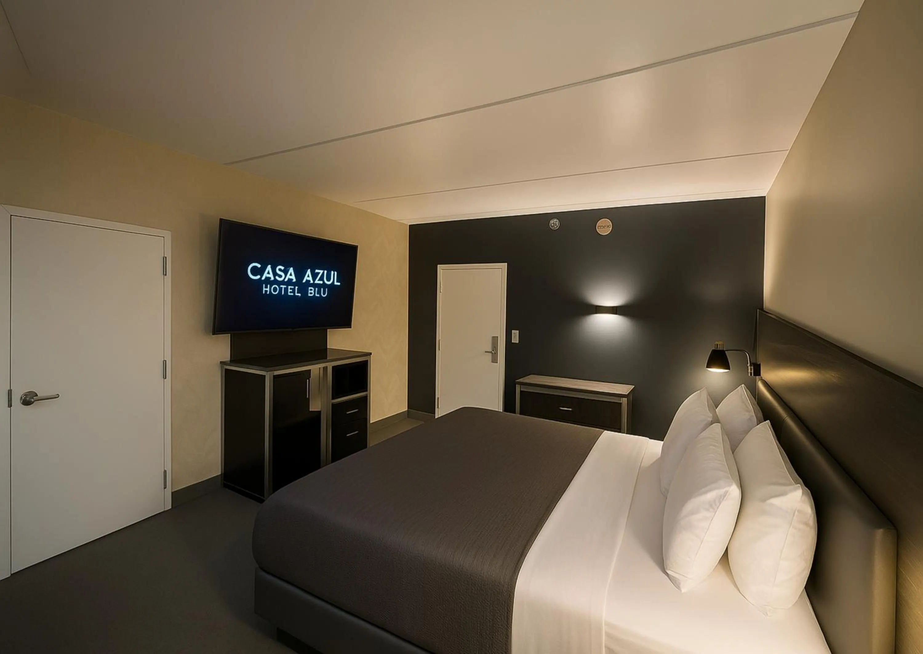 Bedroom, Bed in Casa Azul Hotel Blu-UBS Arena