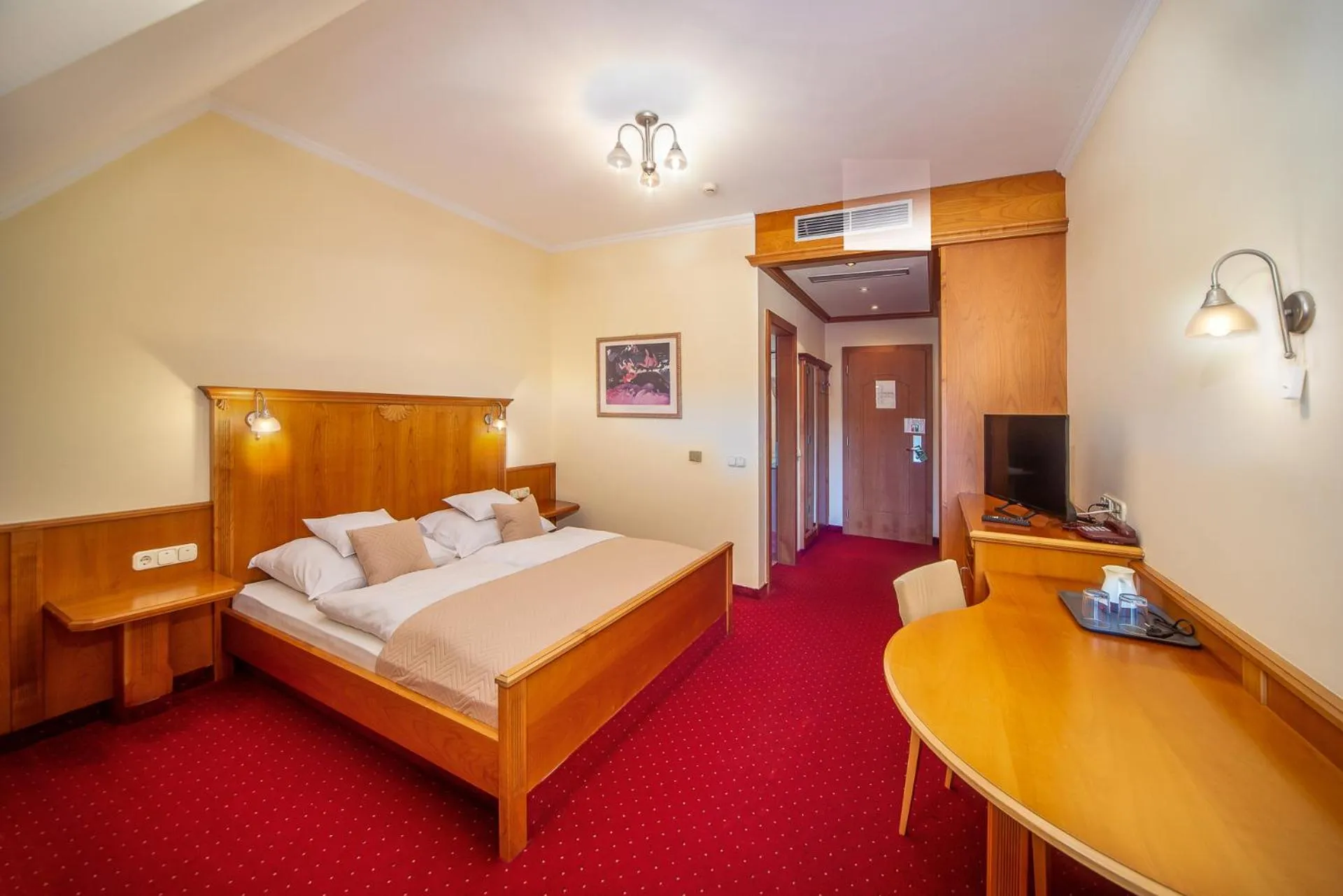 Bed in Wellness Hotel Kager Harkány