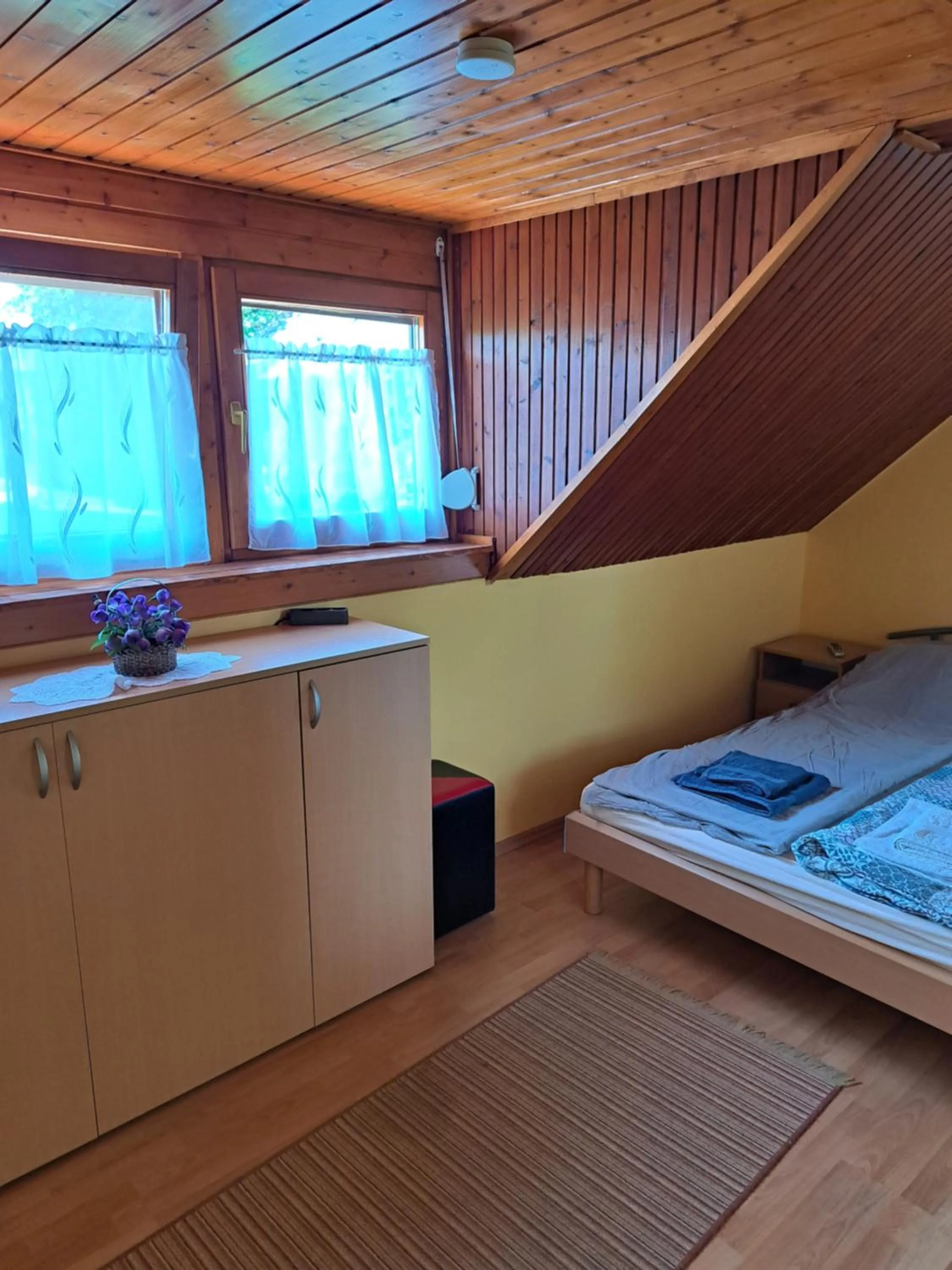Bedroom, Bed in Pink Tulip Apartment House