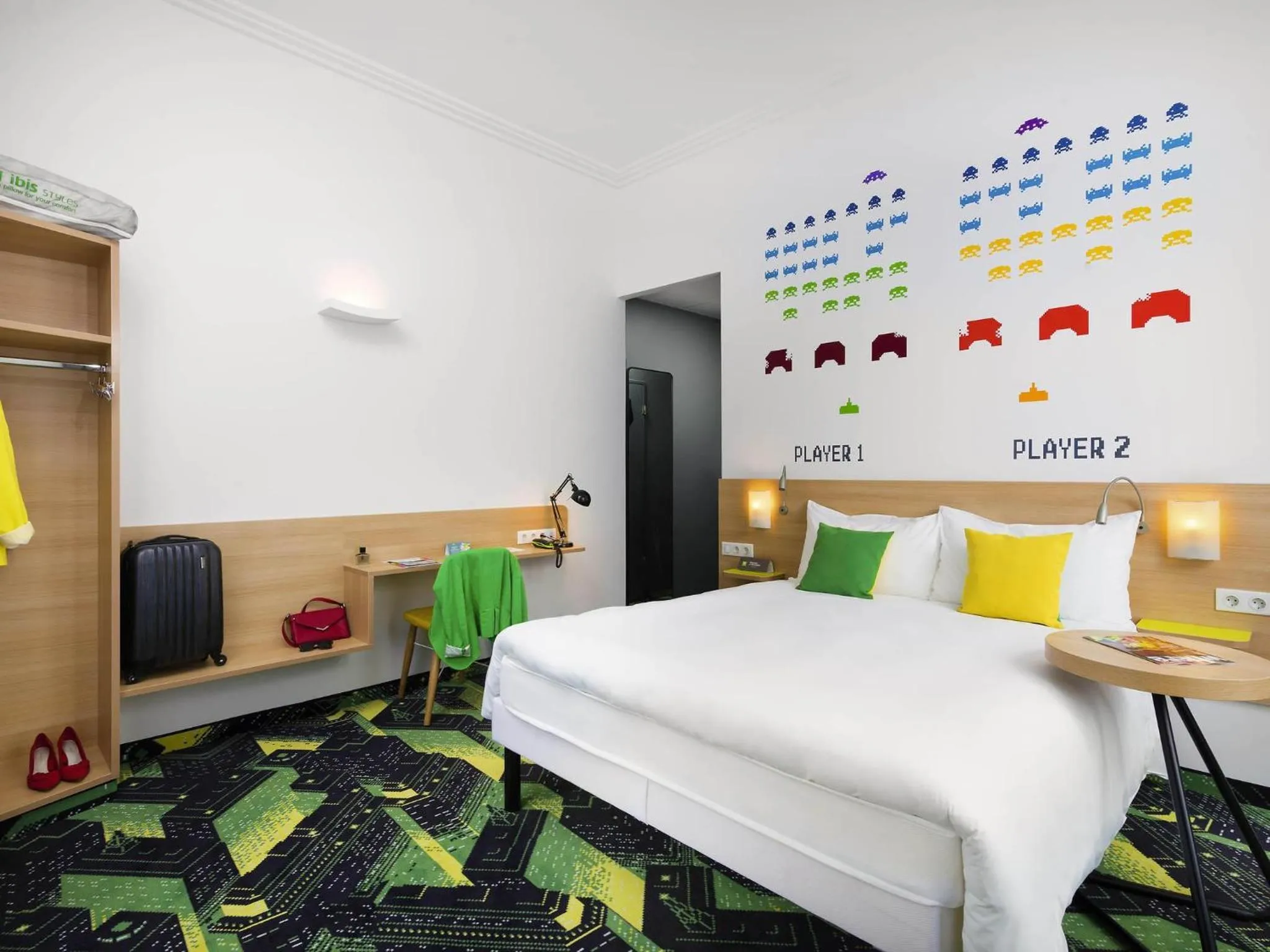 Bedroom, Bed in Ibis Styles Budapest Center