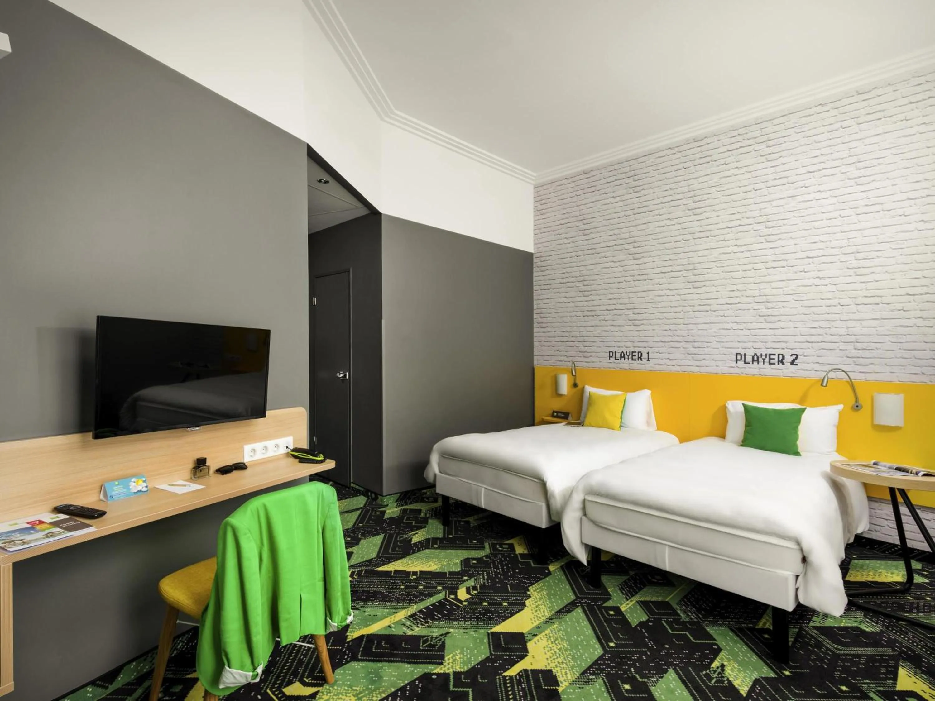 Bedroom, Bed in Ibis Styles Budapest Center