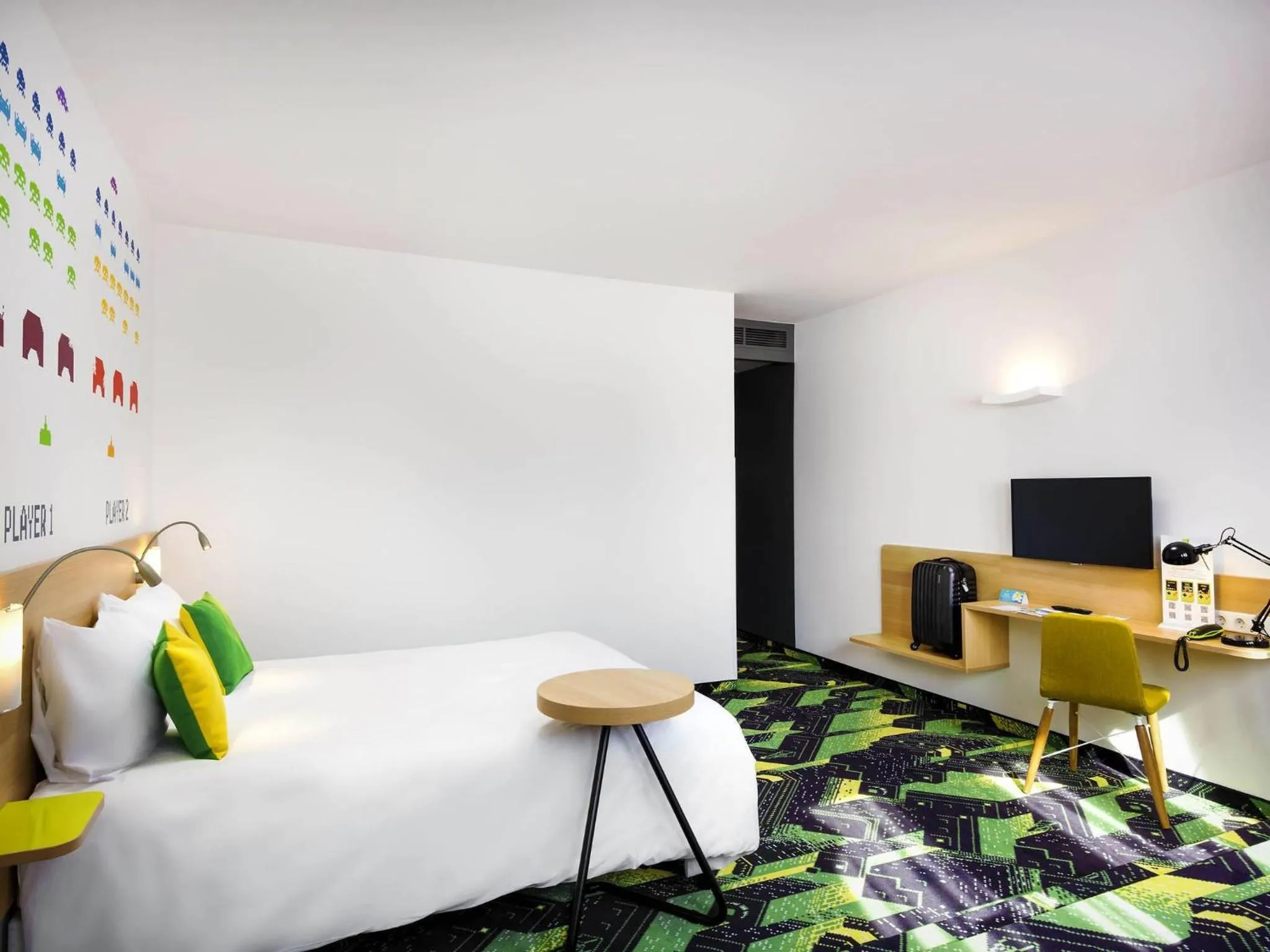 Bedroom, Bed in Ibis Styles Budapest Center