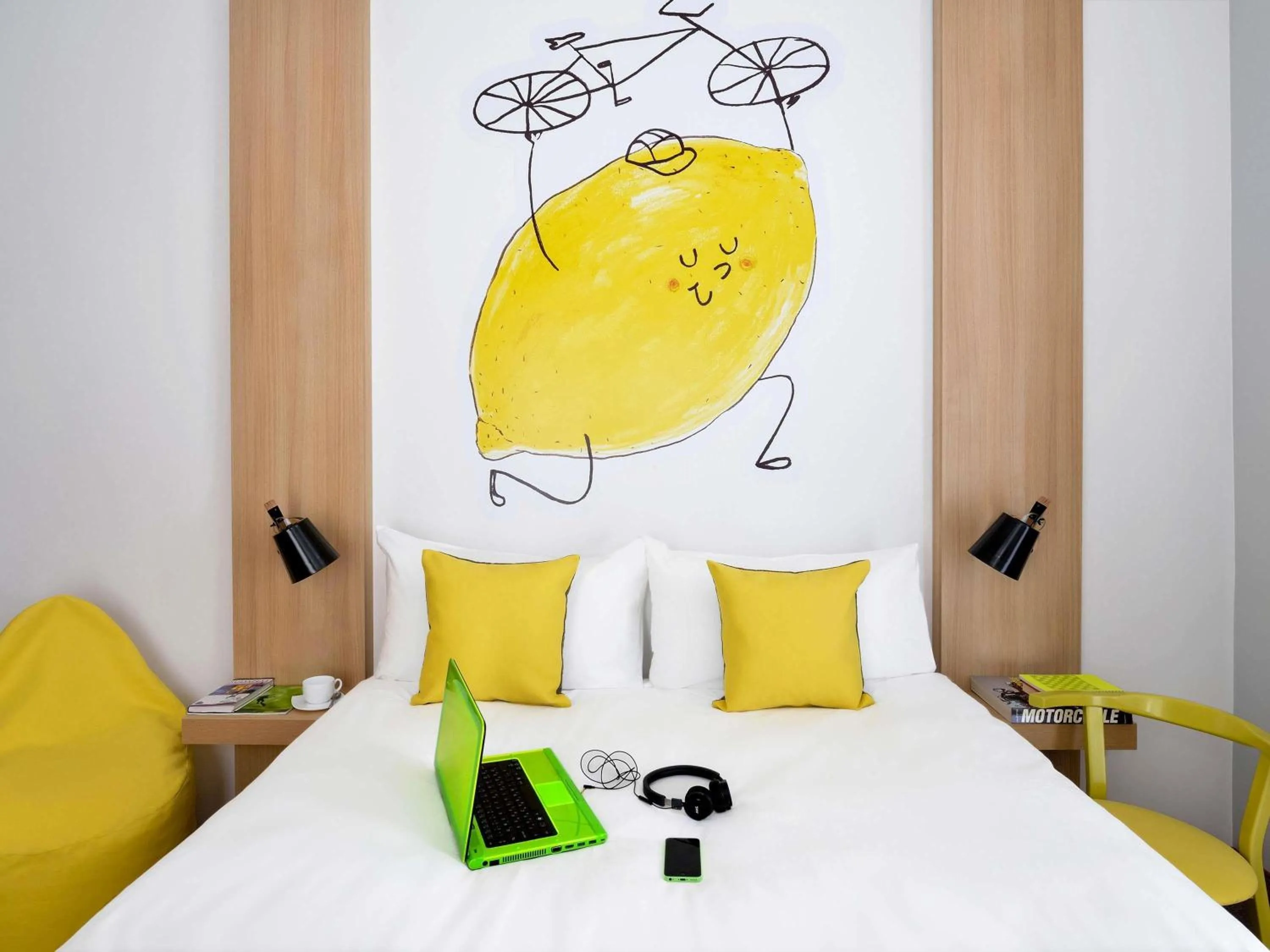 Bedroom, Bed in Ibis Styles Budapest City