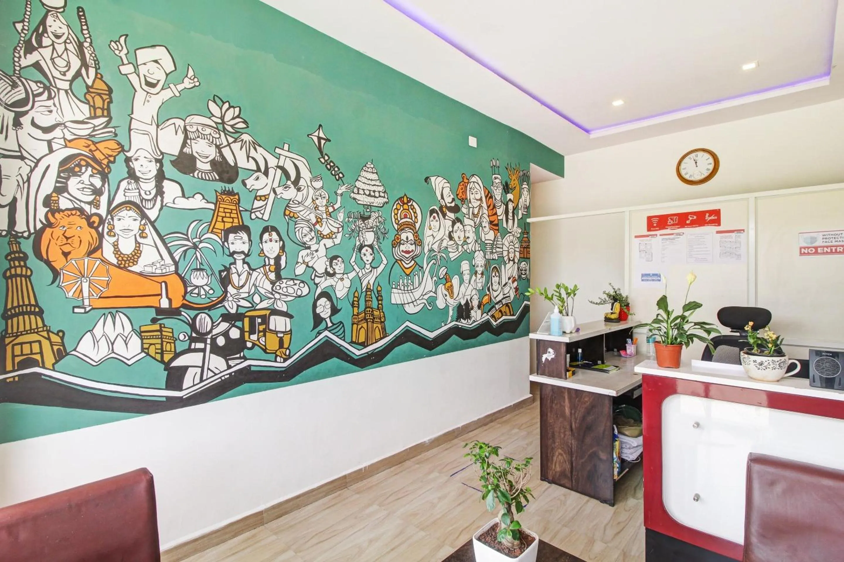 Lobby or reception in Hotel O A Delight Residency