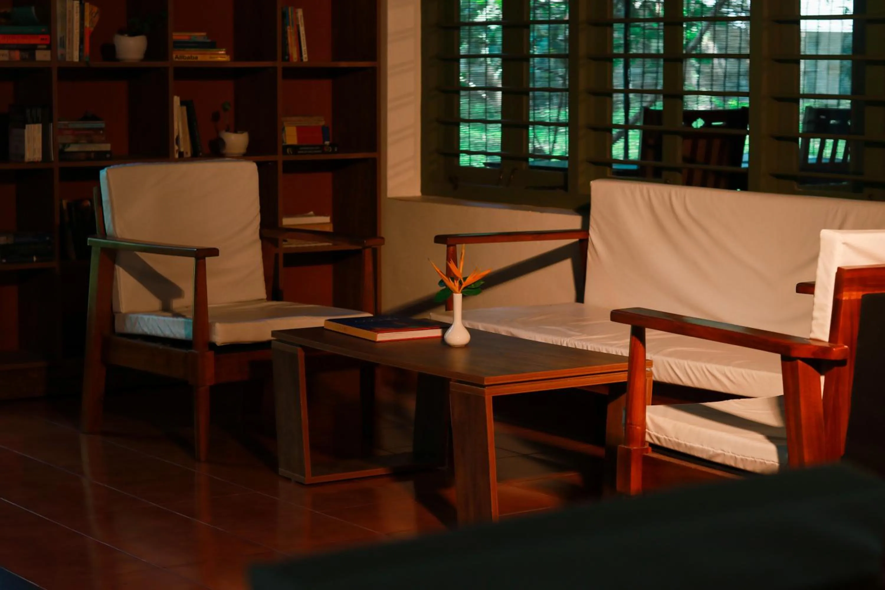 Seating area in Aanandakosha Ayurveda Retreat