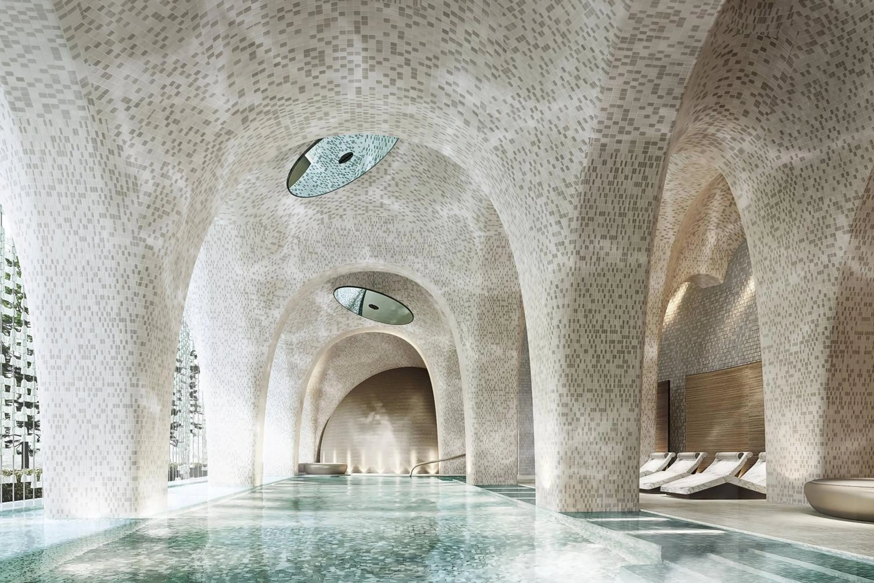 Swimming pool in Nanjing, Jiangning, Autograph Collection