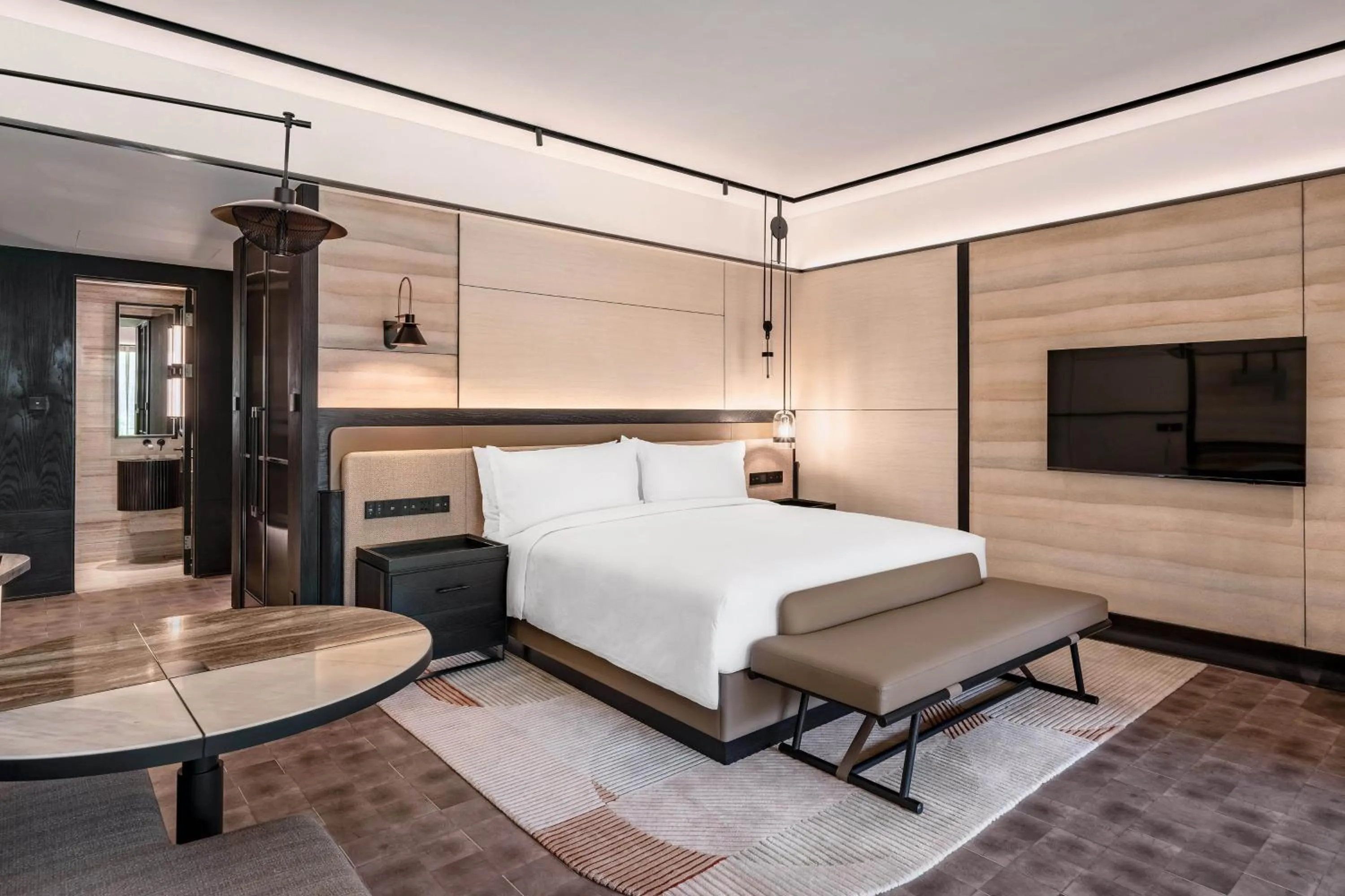 Photo of the whole room, Bed in Nanjing, Jiangning, Autograph Collection