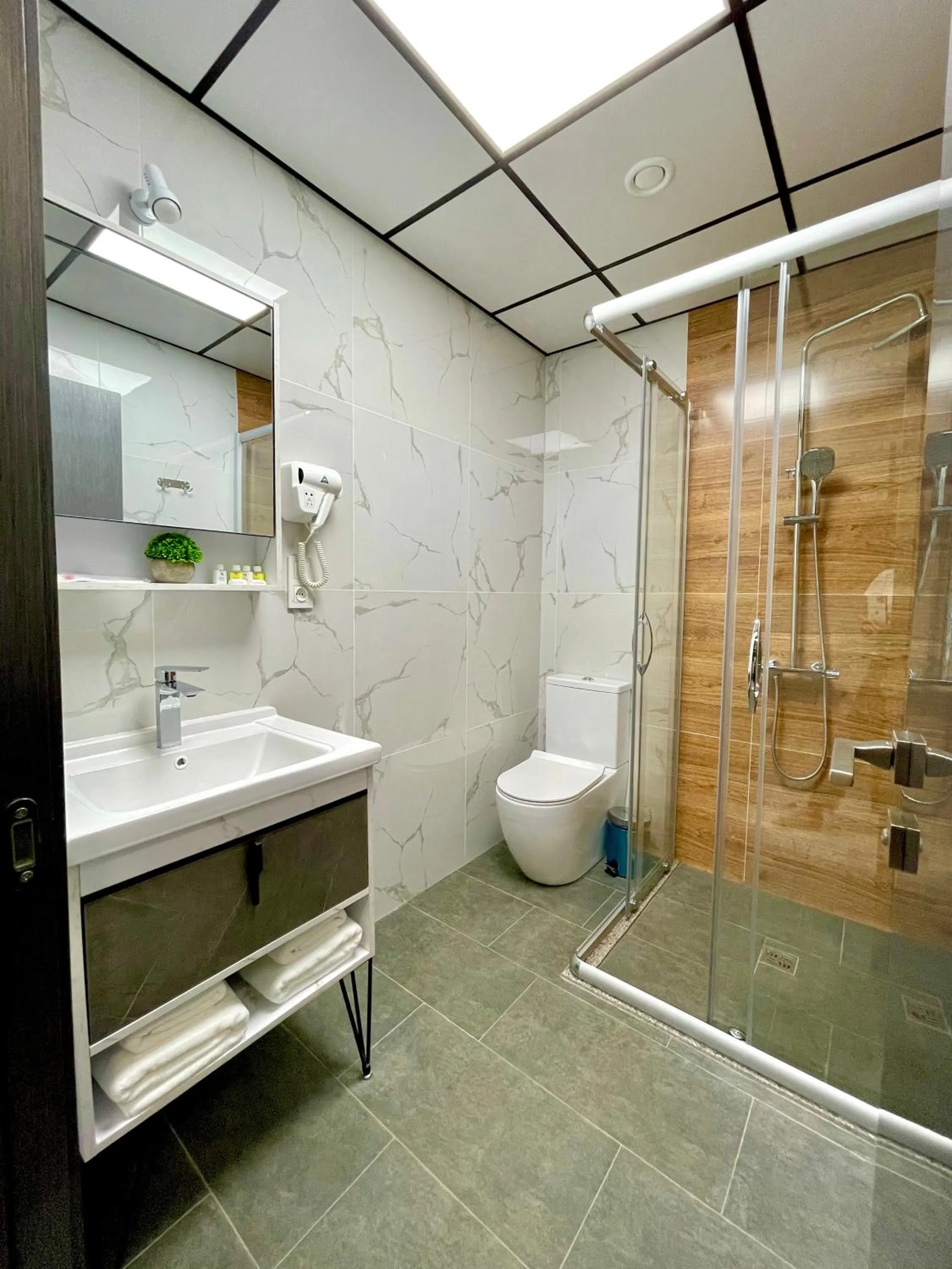 Shower in Alpha Plaza Hotel & SPA