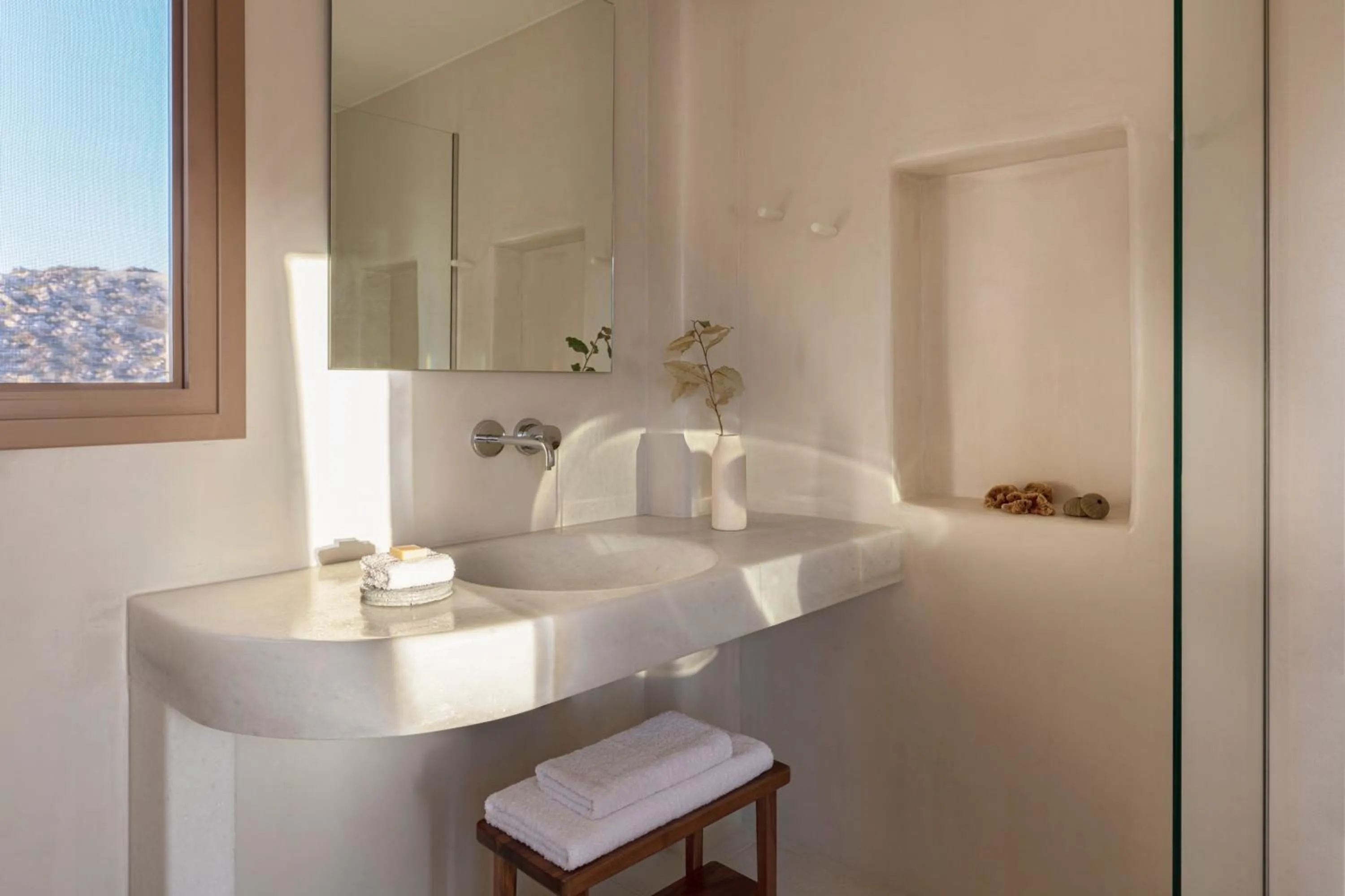 Bathroom in Ammothines Cycladic Suites