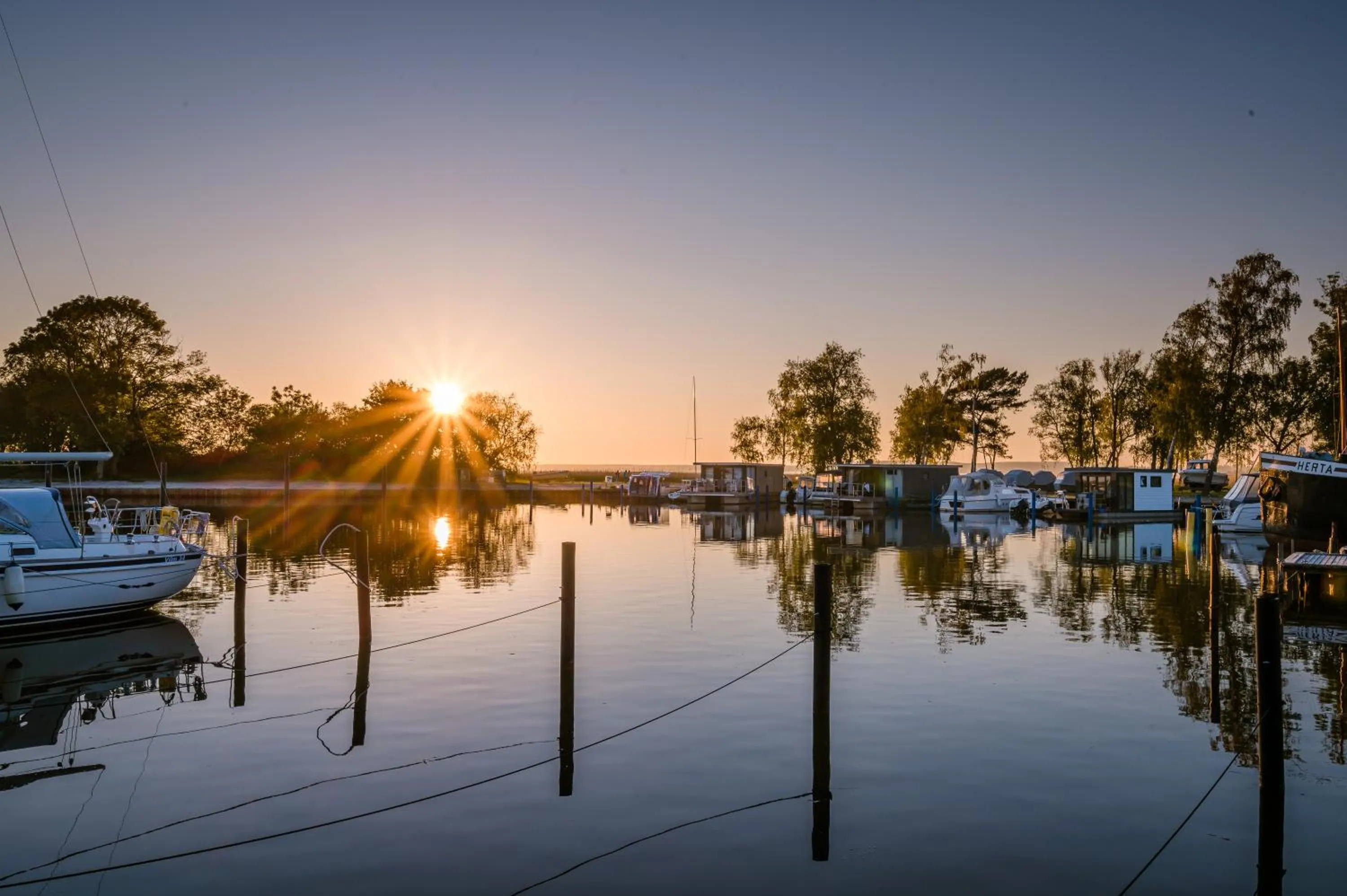 Natural landscape in Marina Martinshafen