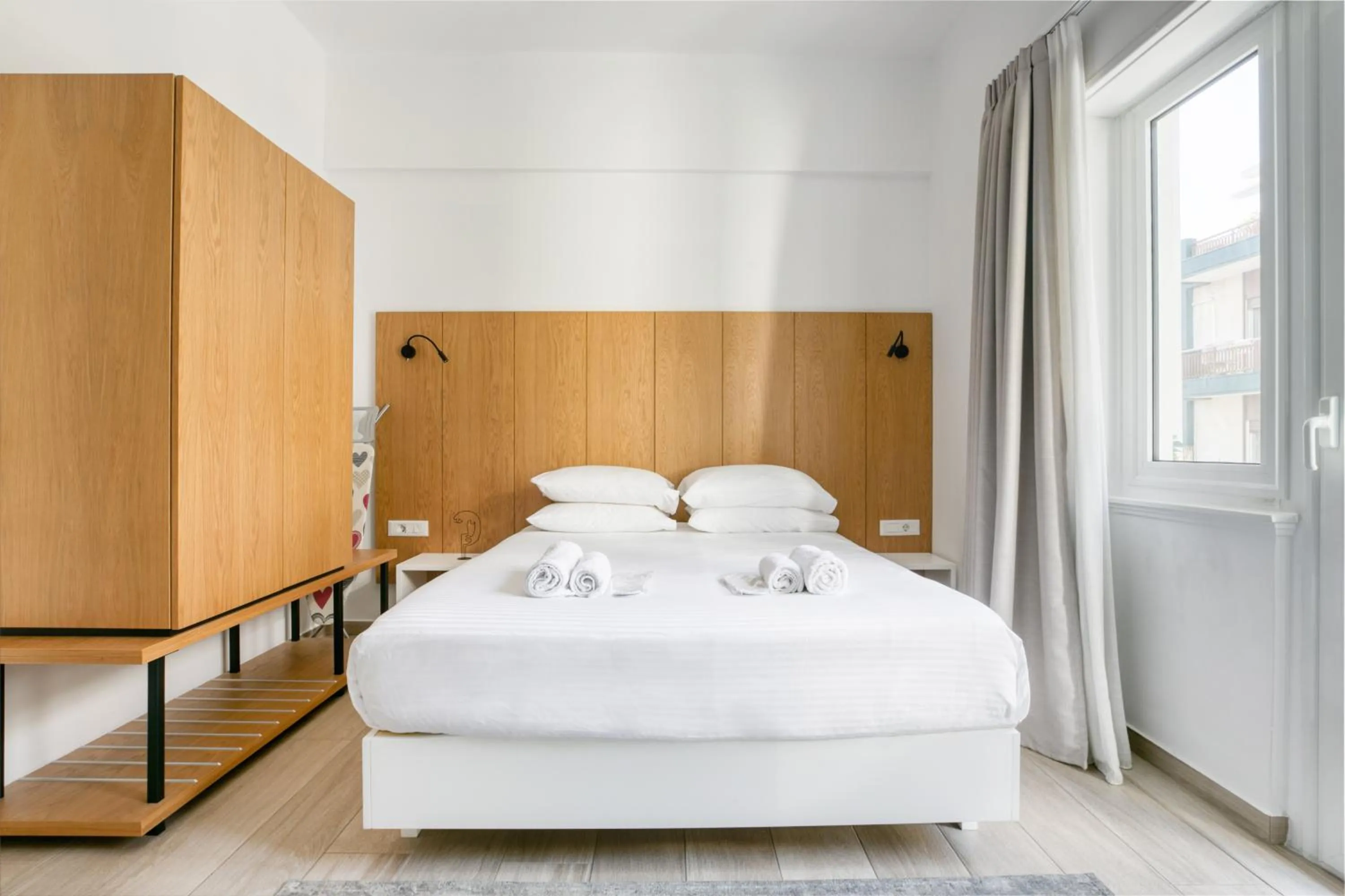 Bed in Elia Kolonaki Luxury Apartments