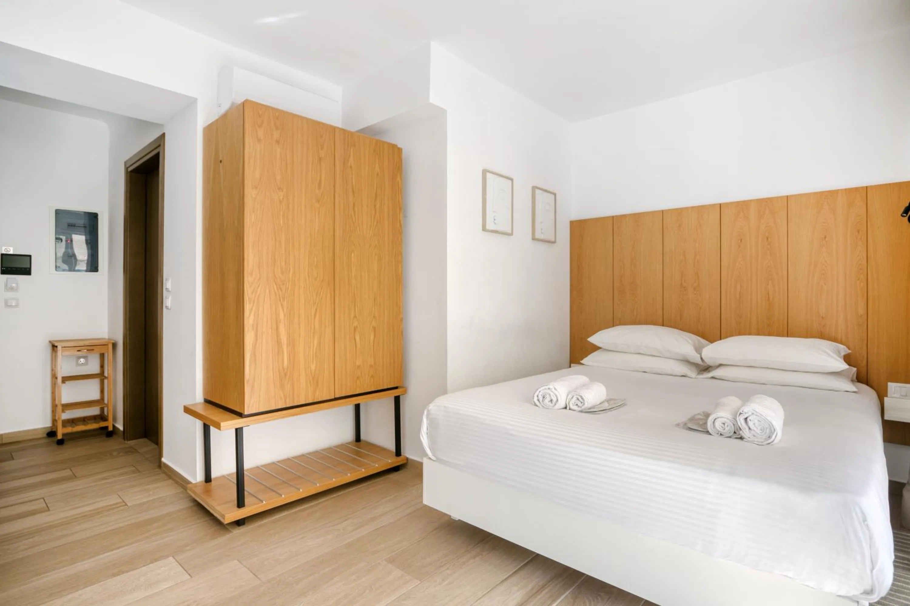 Bed in Elia Kolonaki Luxury Apartments