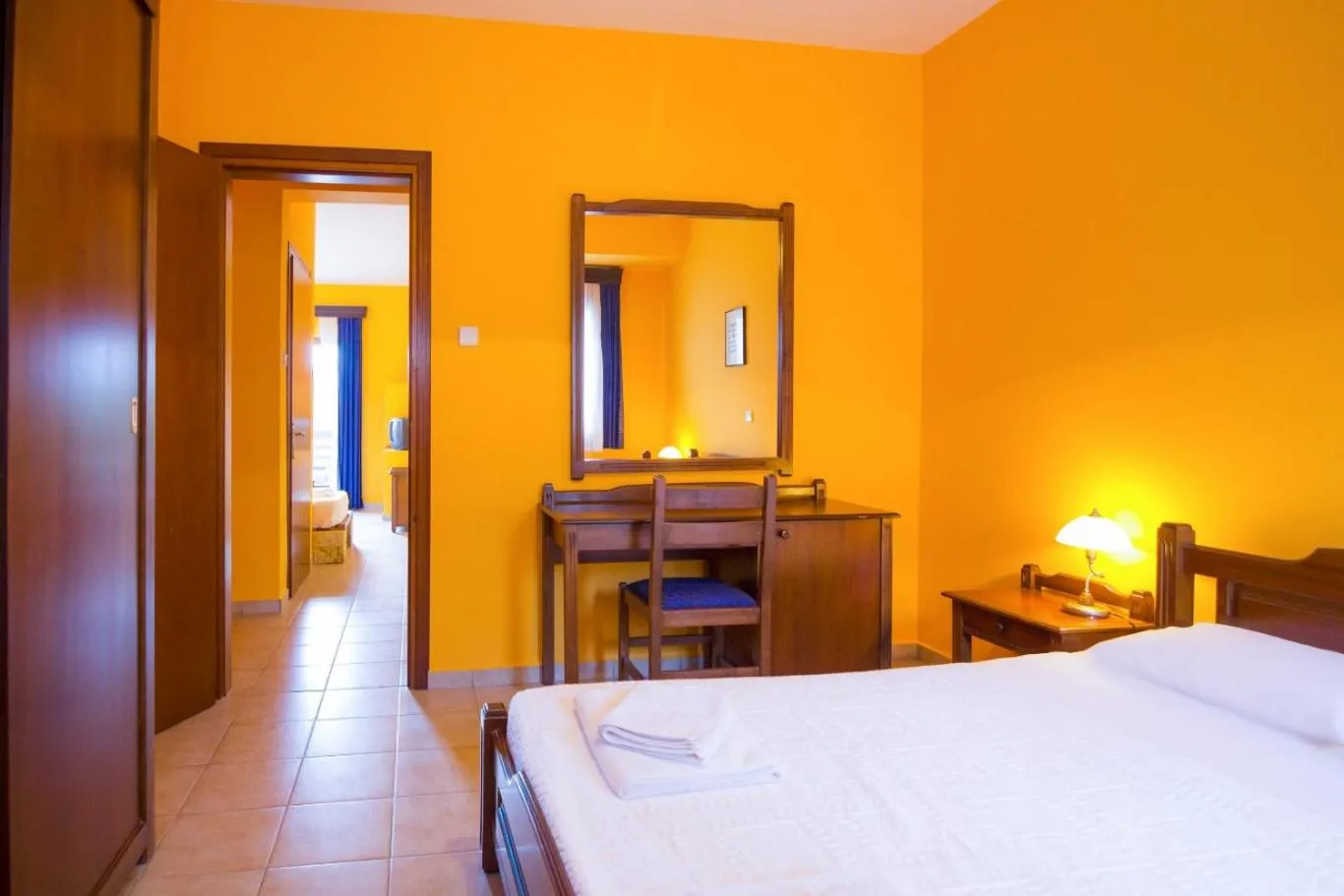 Bed in Roxani Country House Resort