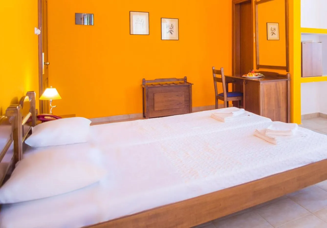 Bed in Roxani Country House Resort