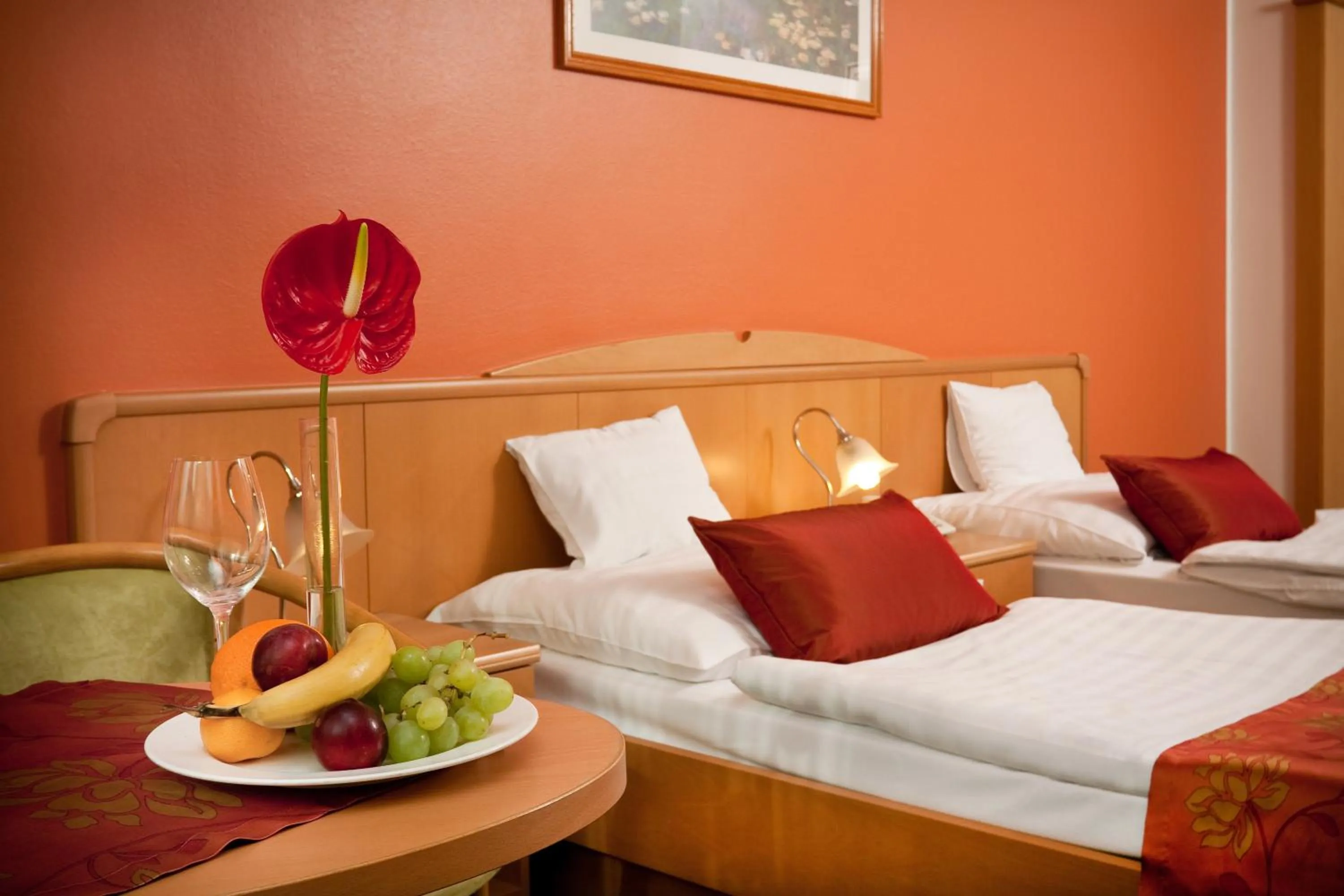 Decorative detail, Bed in Hotel Kálvária