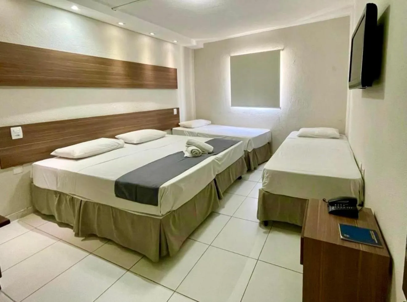 Bed in Hotel Pousada Alagoana