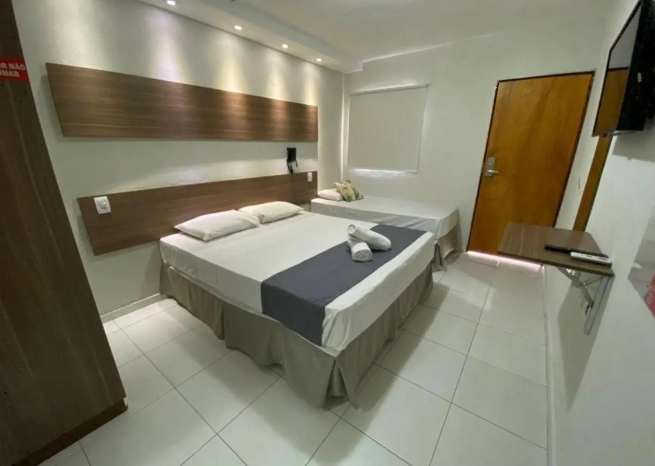 Bed in Hotel Pousada Alagoana