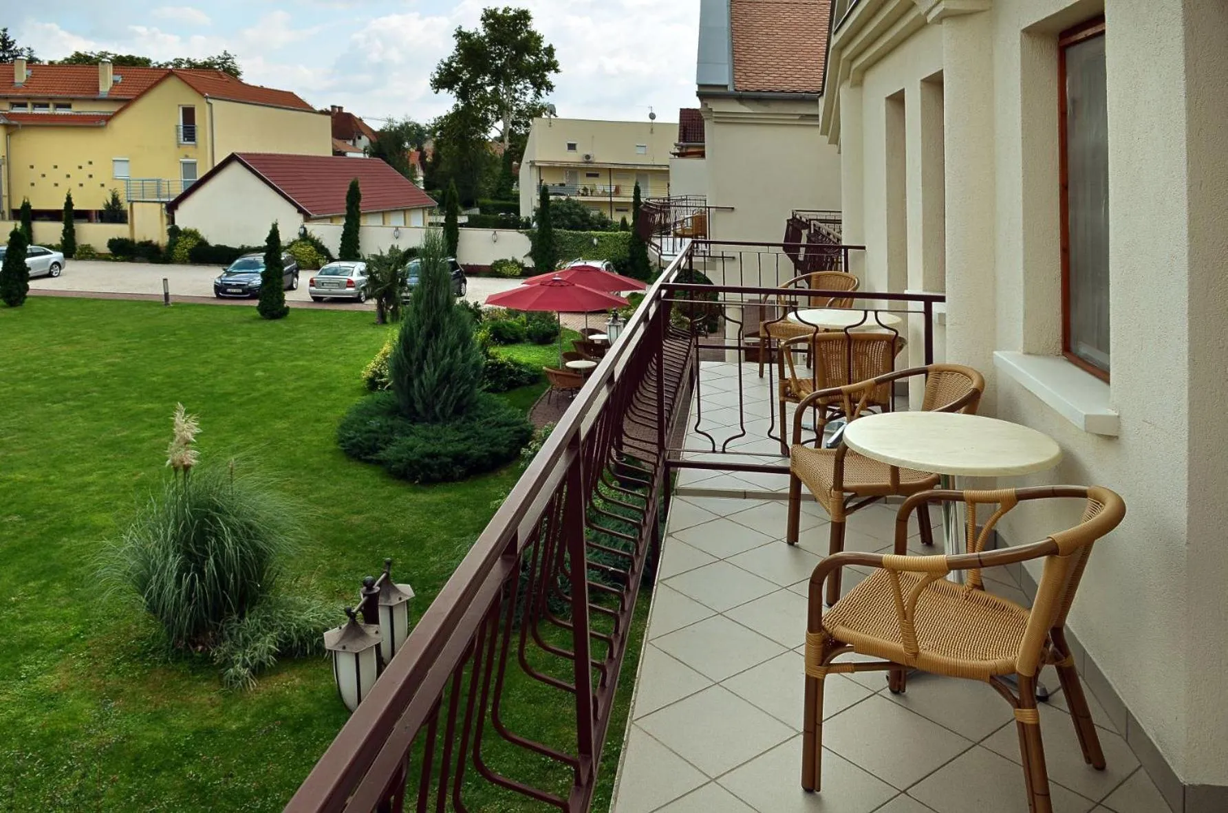 Balcony/Terrace in Ametiszt Hotel Harkány