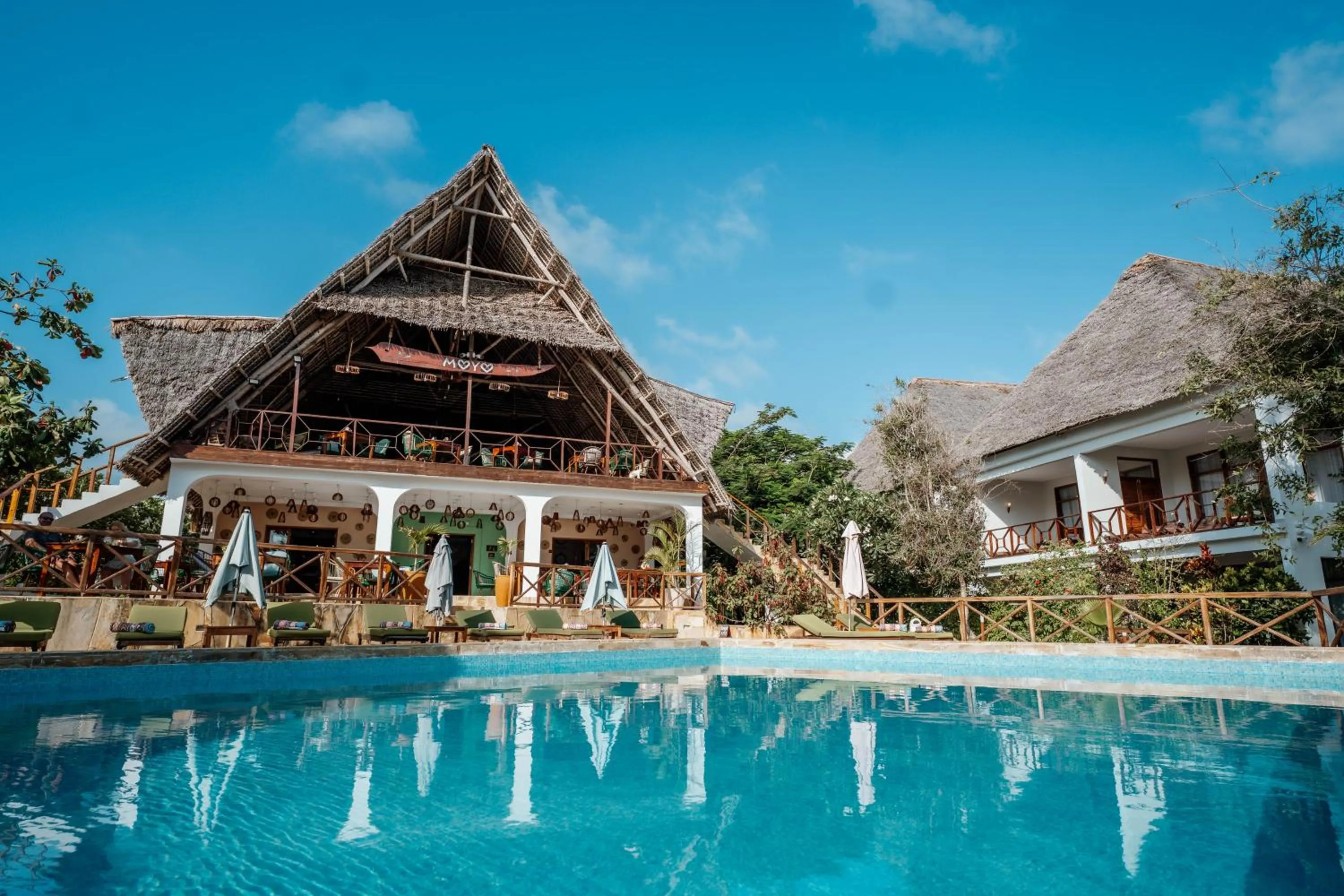 Pool view in Zanzibella Hotel & SPA