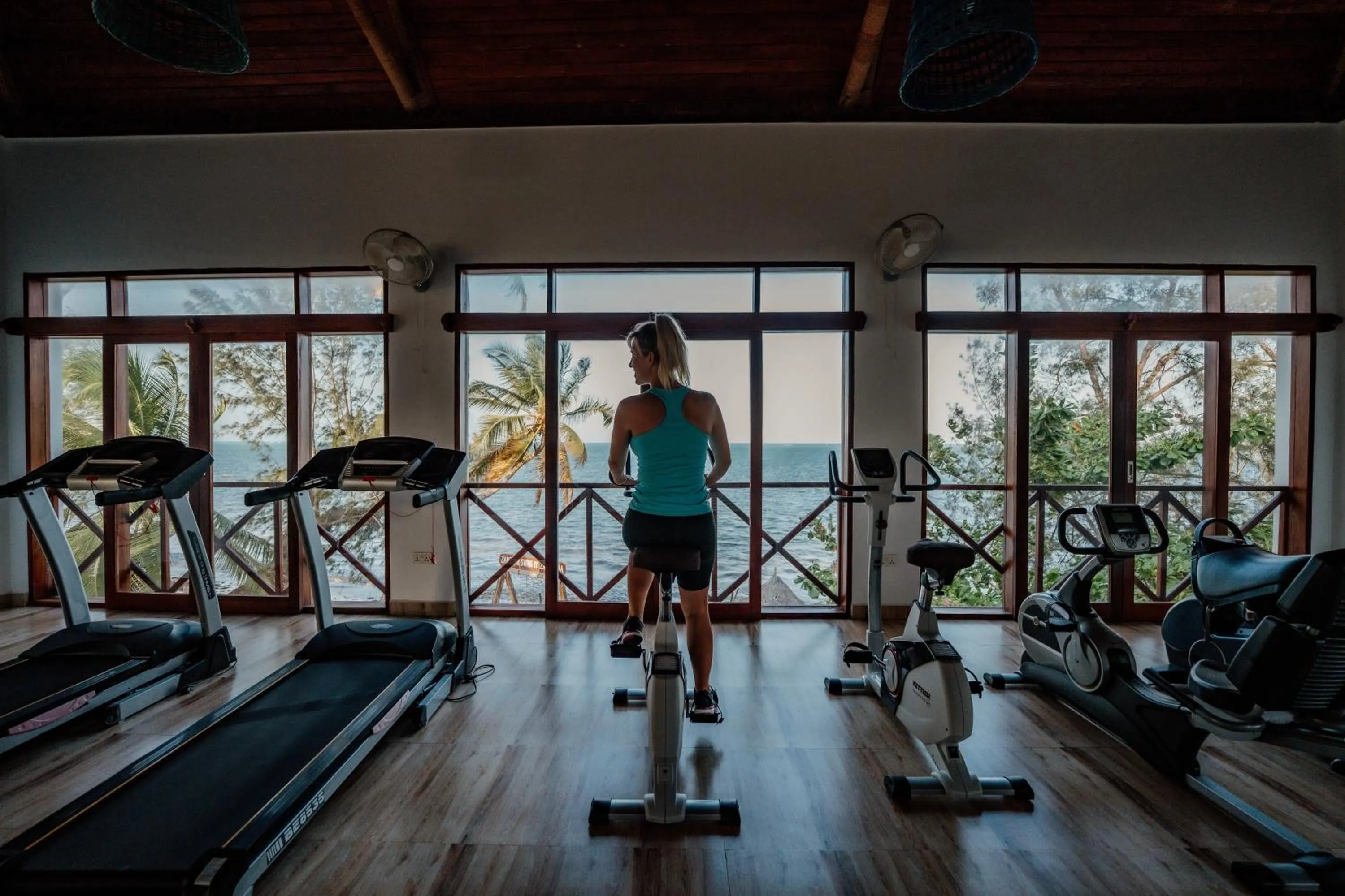 Fitness centre/facilities in Zanzibella Hotel & SPA