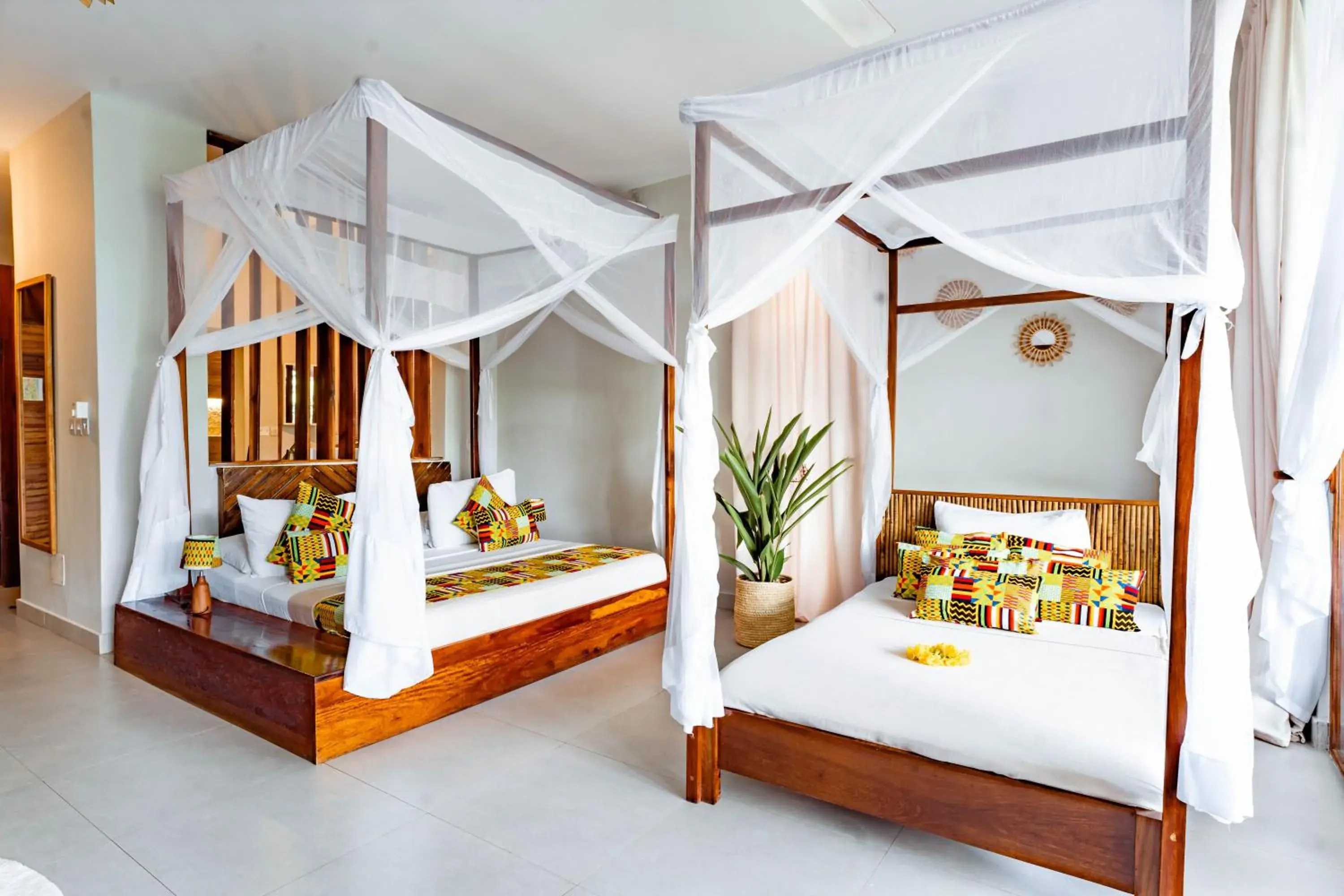 Triple Room with Garden View - single occupancy in Zanzibella Hotel & SPA Triple Room with Garden View - single occupancy in Zanzibella Hotel & SPA