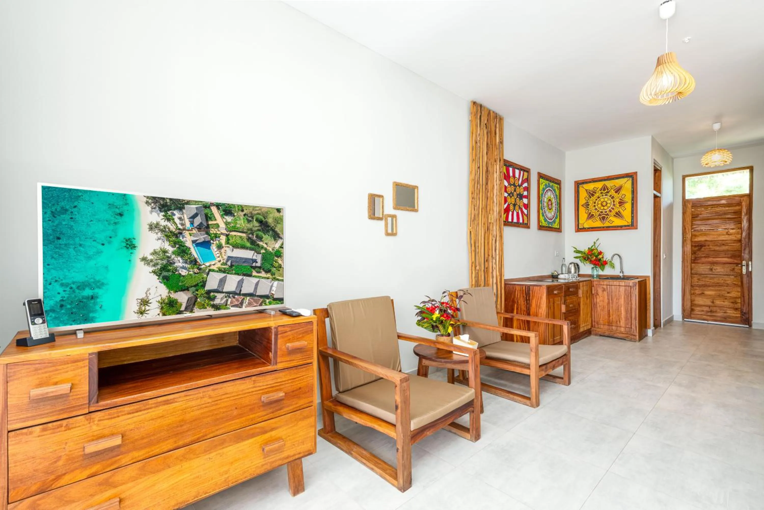 TV and multimedia in Zanzibella Hotel & SPA