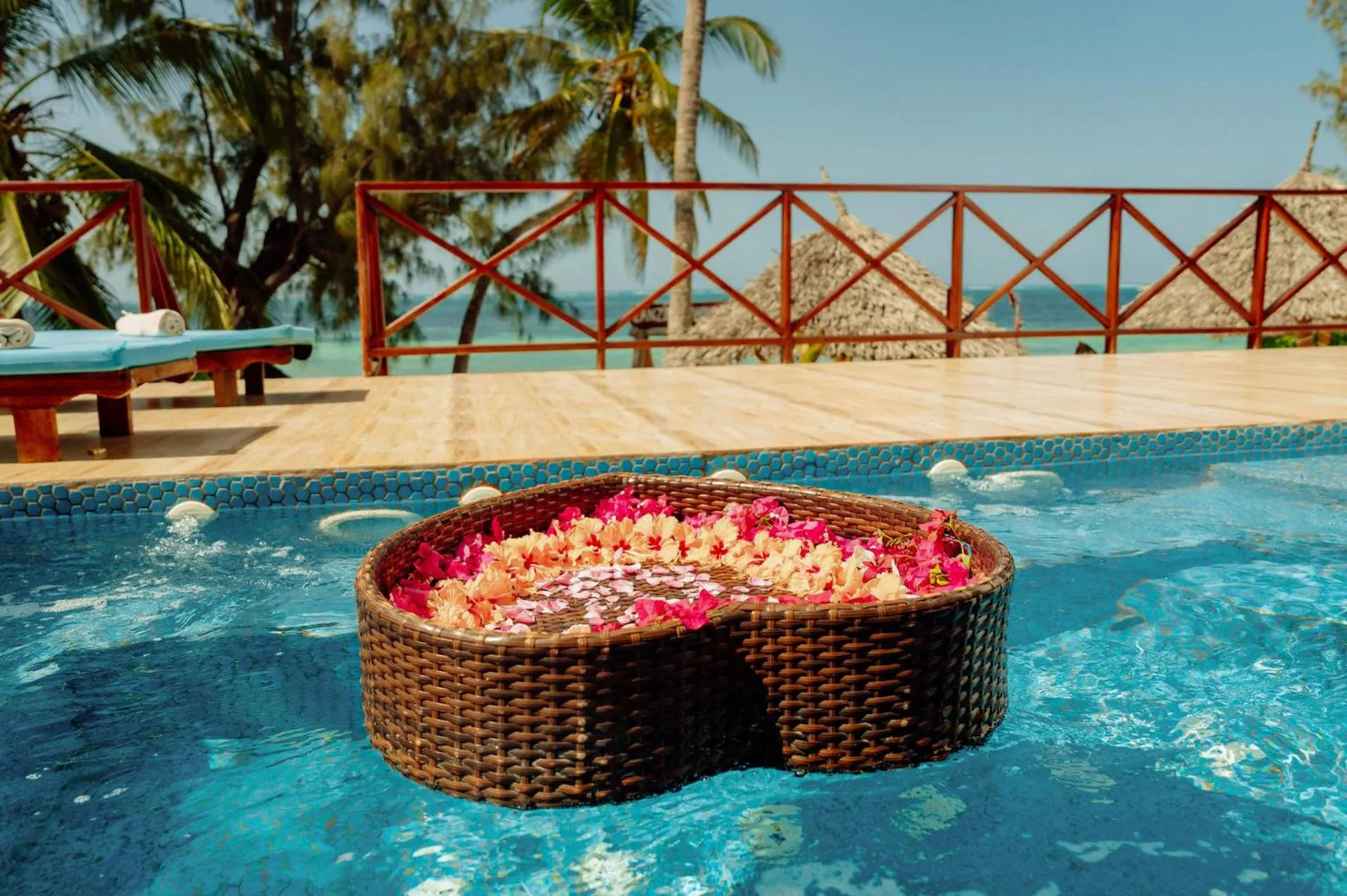 Swimming pool in Zanzibella Hotel & SPA