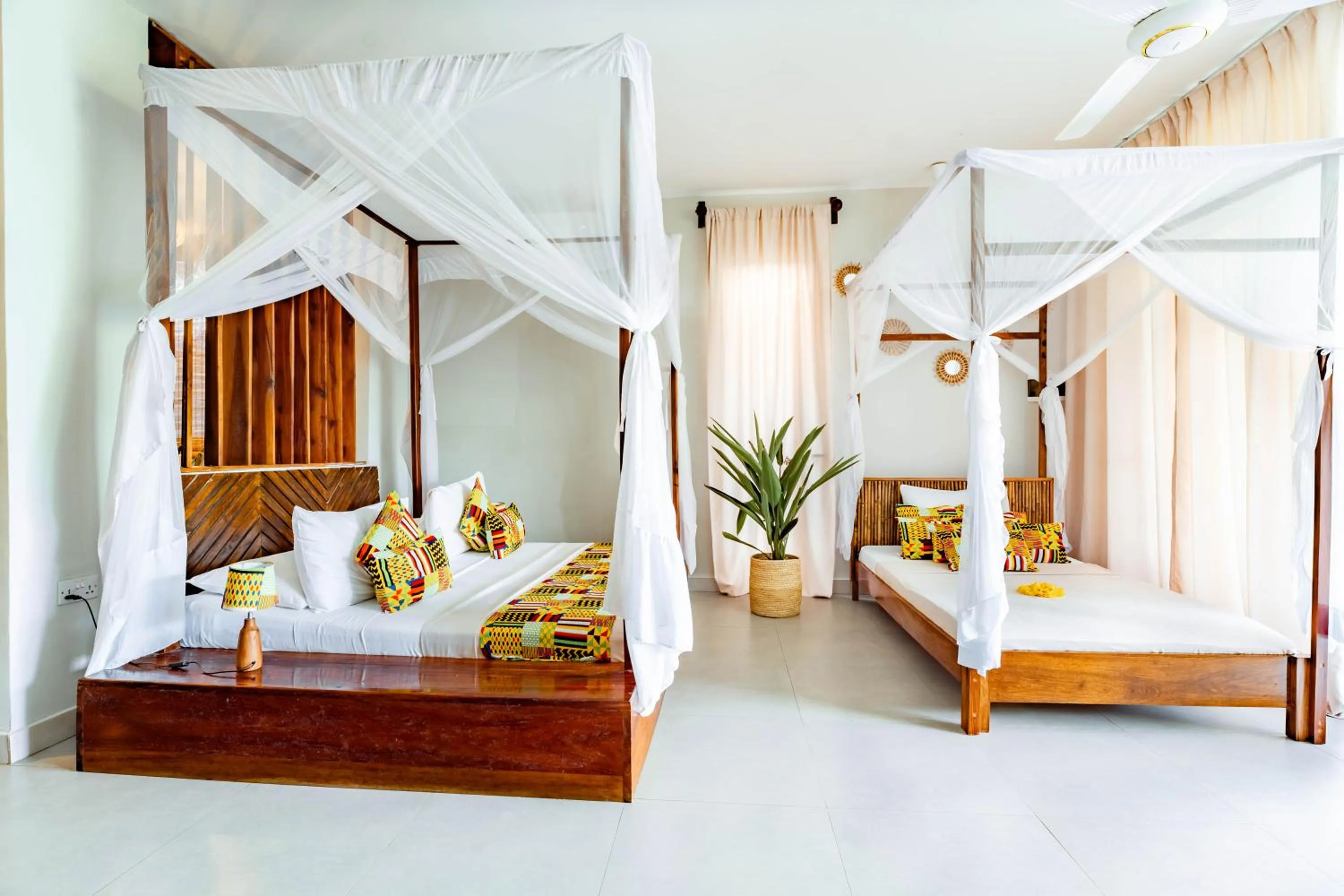 Bed in Zanzibella Hotel & SPA