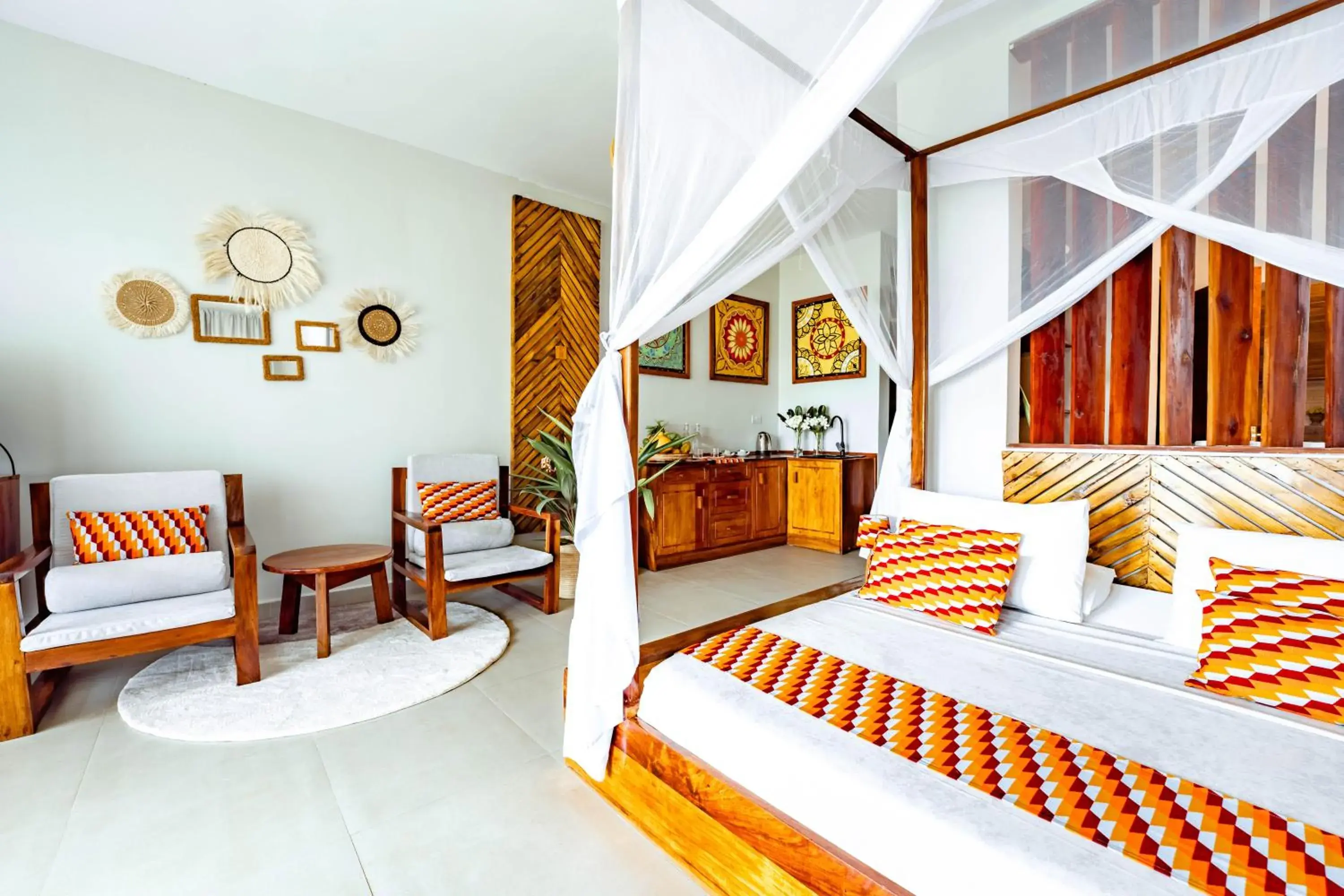 Deluxe Double Room with Balcony - single occupancy in Zanzibella Hotel & SPA Deluxe Double Room with Balcony - single occupancy in Zanzibella Hotel & SPA