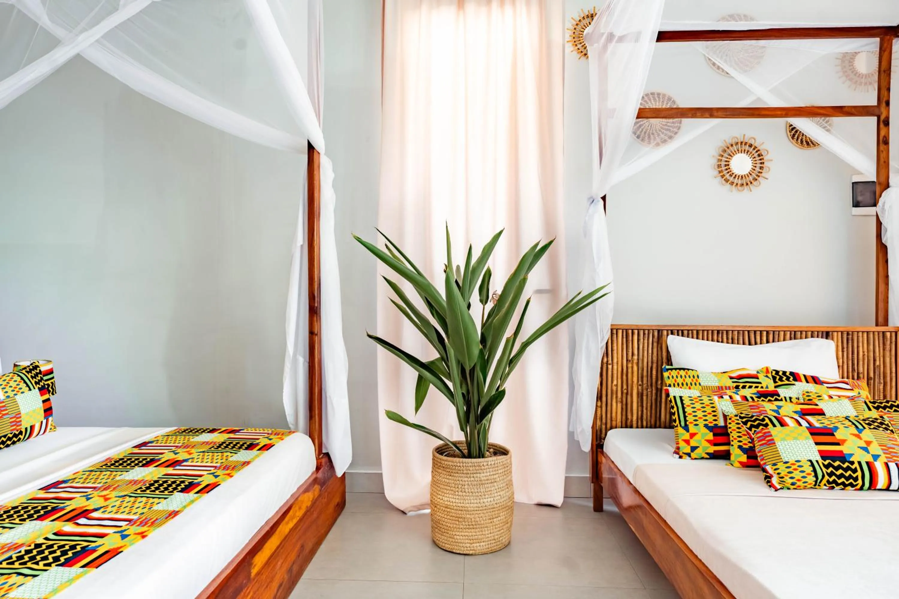 Bed in Zanzibella Hotel & SPA