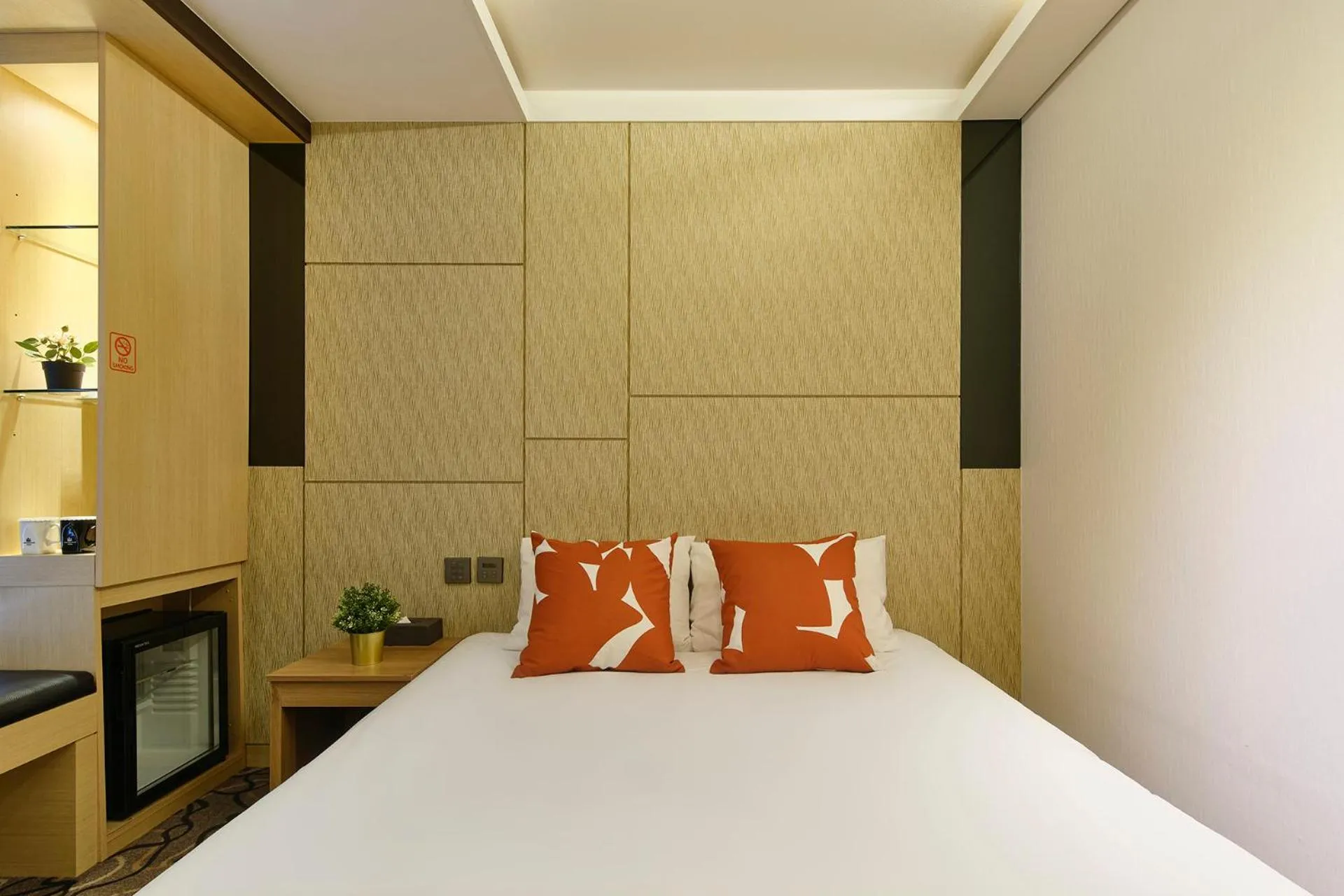 Bed in Jeju Grace Hotel