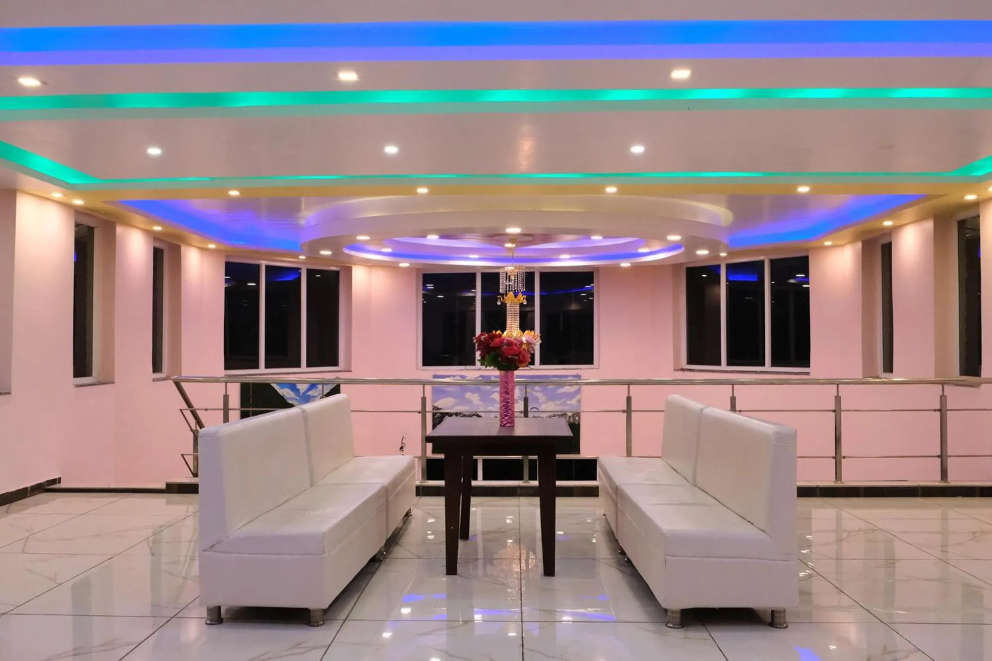 Seating area in Pink Park by Panache Hotels