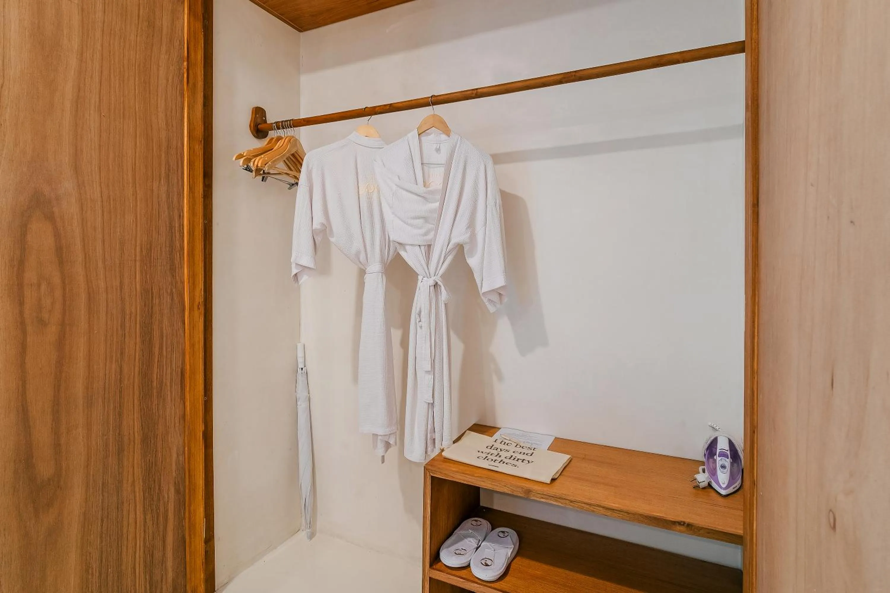 wardrobe in White Goose Boutique Hotel