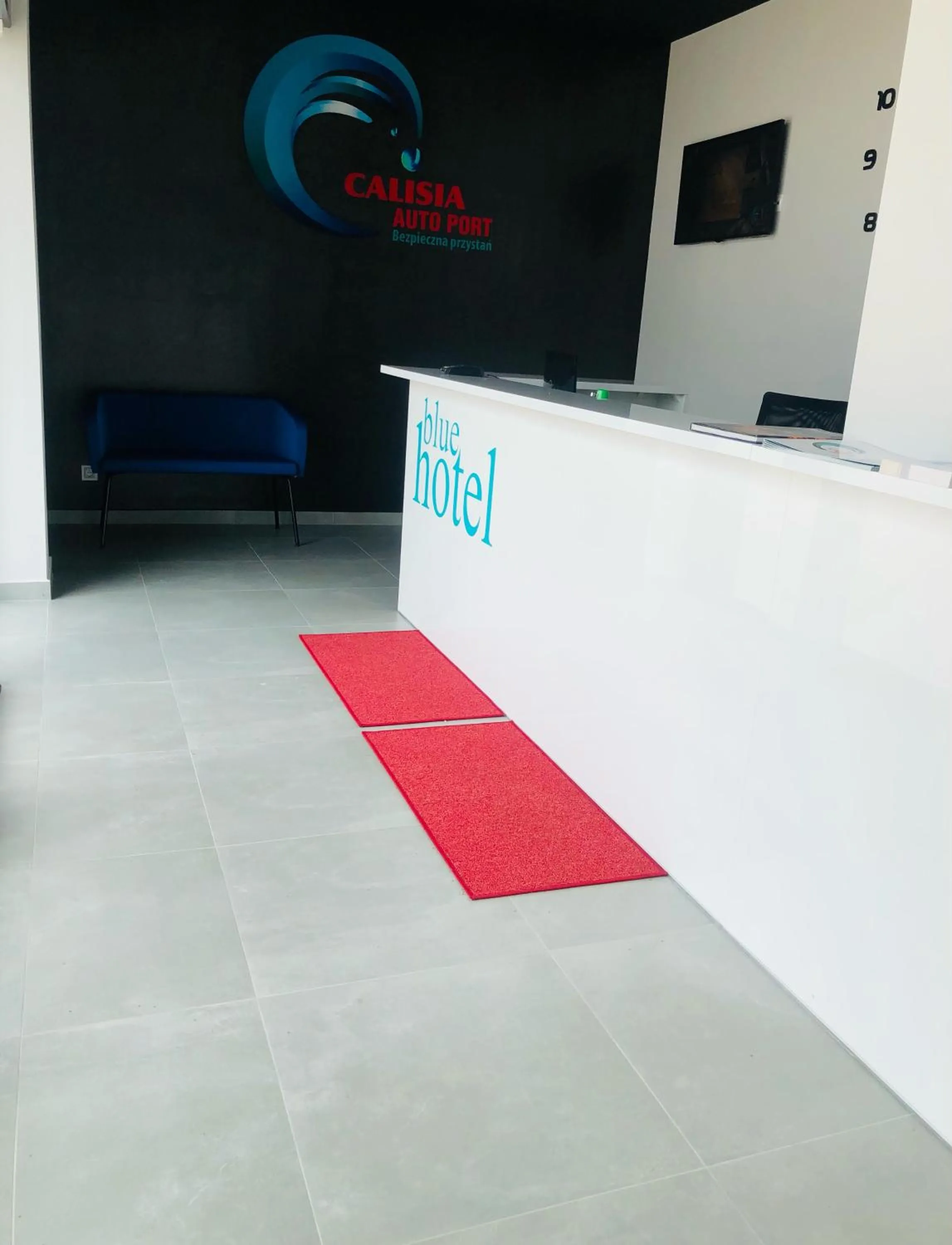 Property building in blue hotel