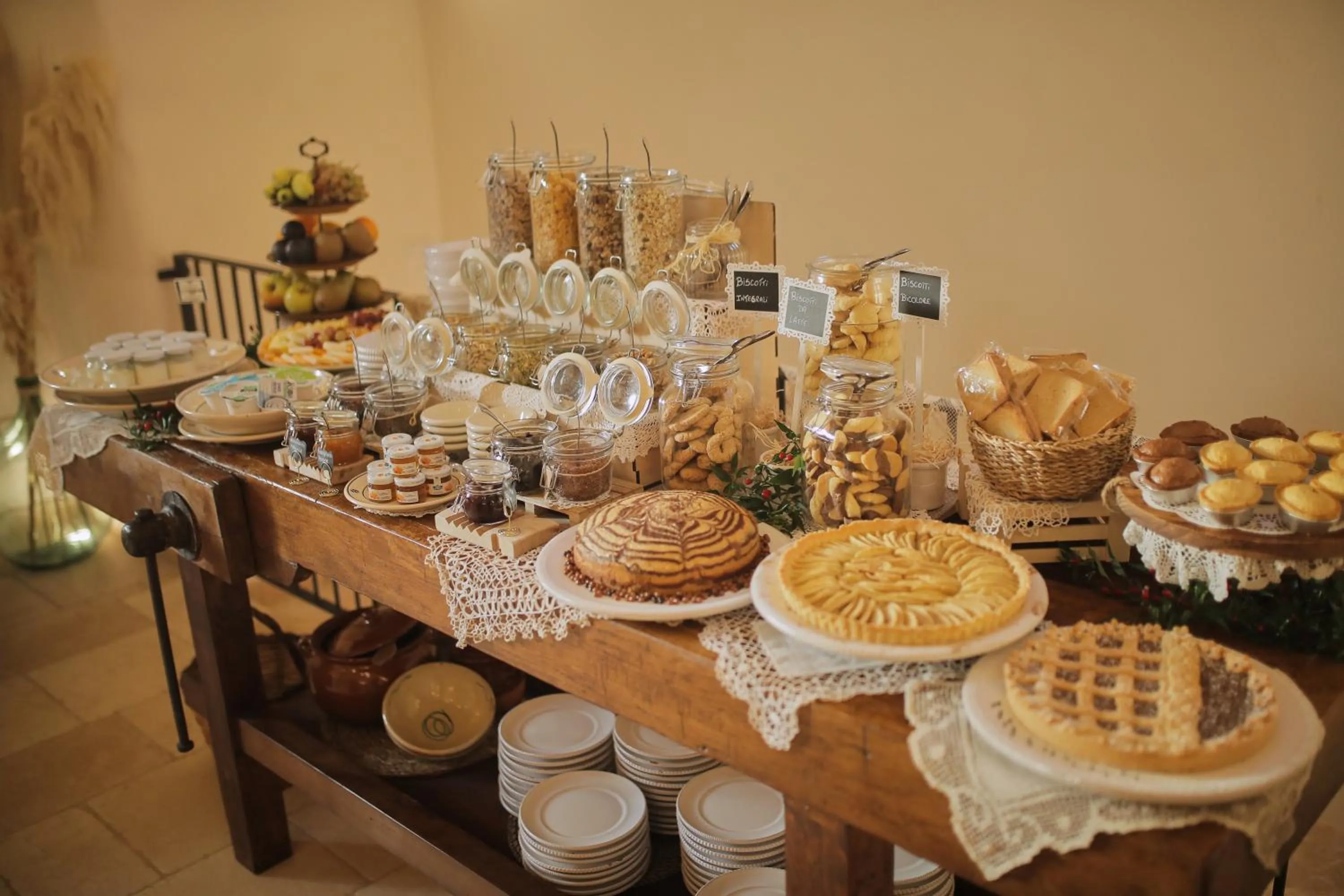 Food and drinks in Masseria Villa Verde